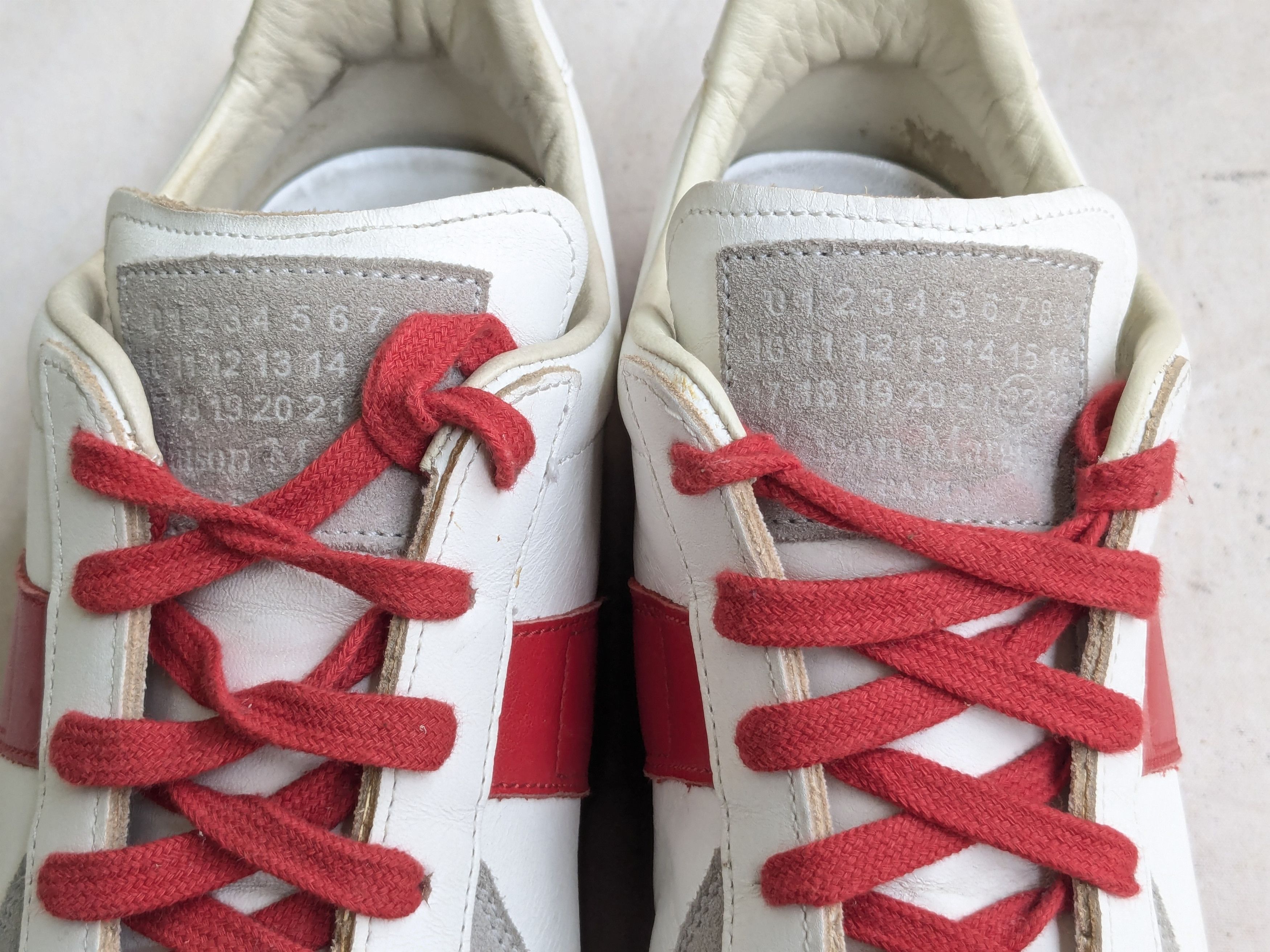 Maison Margiela Maison Margiela GAT Replica White Gray Red 8 41 Size US 8 / EU 41 - 5 Thumbnail