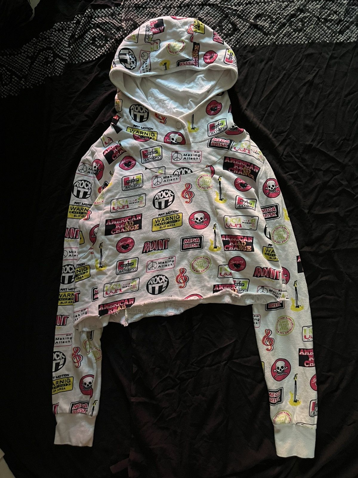 Hysteric Glamour 2000s intercrew y2k cropped hoodie Size US S / EU 44-46 / 1 - 1 Thumbnail