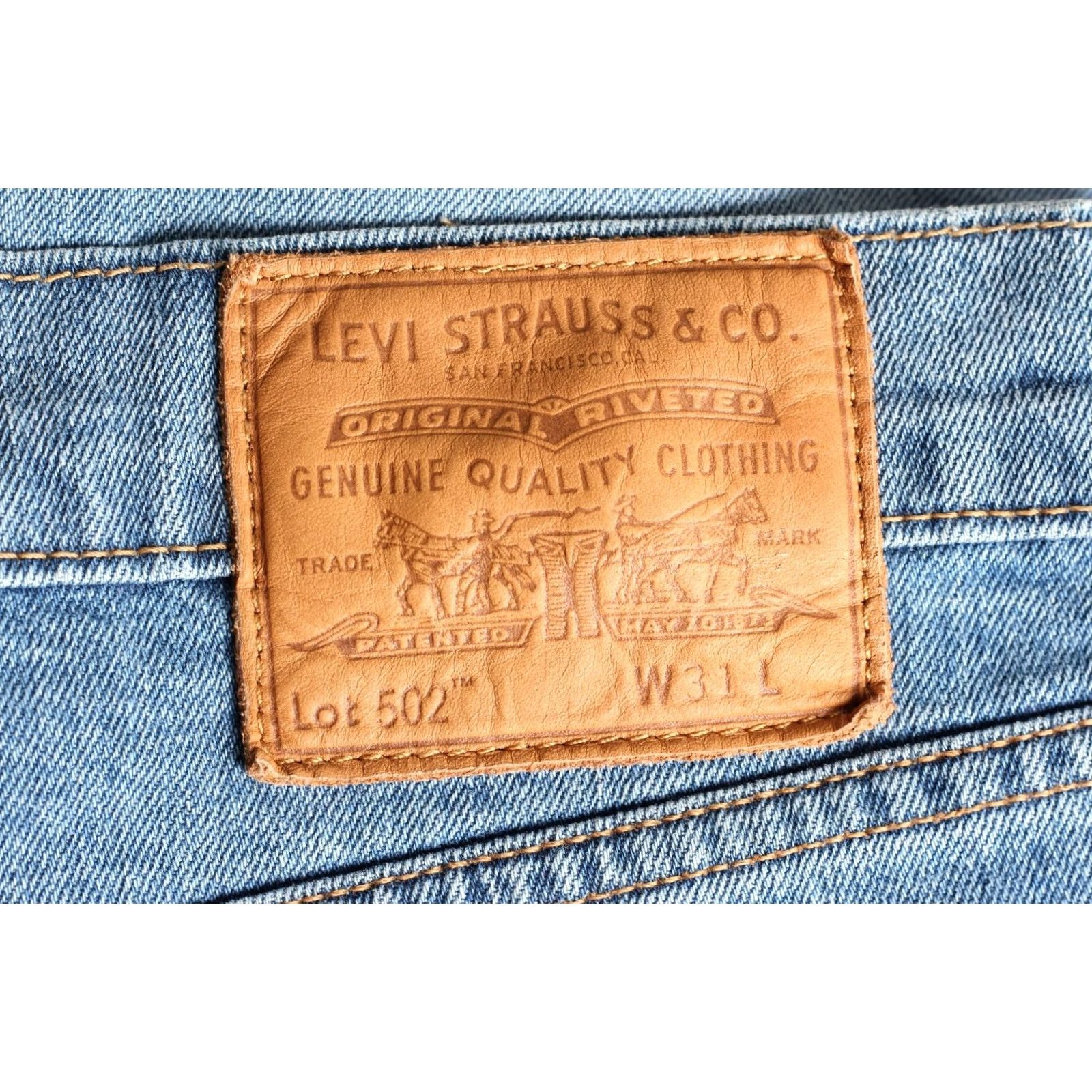Levi's LEVI’S 502 PREMIUM Big E Denim Shorts Men Size W31 Stretch Tapered Jeans DZ6544 Size US 31 - 3 Thumbnail