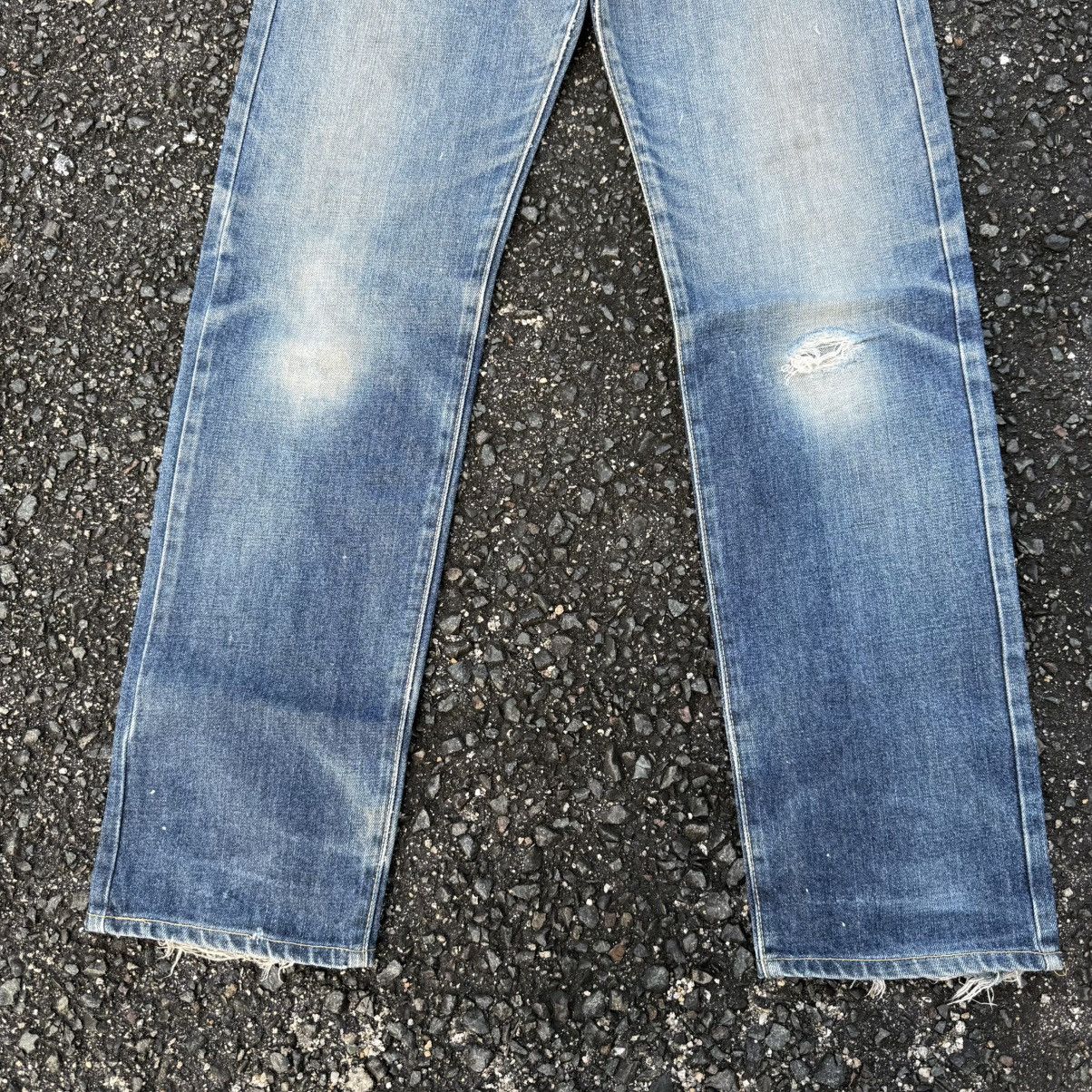Deluxeware VINTAGE DULEXE CLOTHING FADED JEAN DENIM PANTS Size US 31 - 5 Thumbnail
