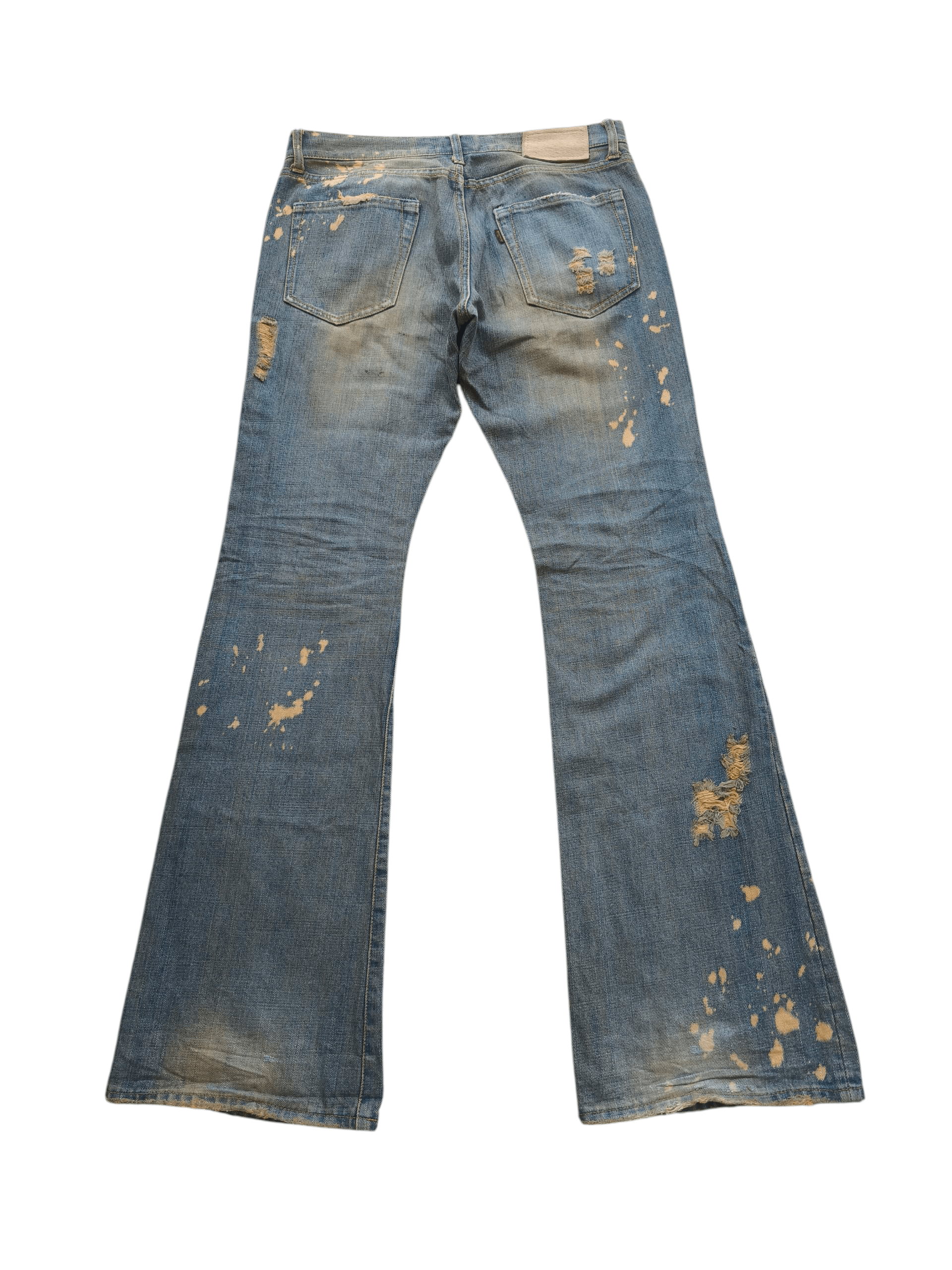 If Six Was Nine Goa Distressed mudwash flare denim Size US 32 / EU 48 - 4 Thumbnail