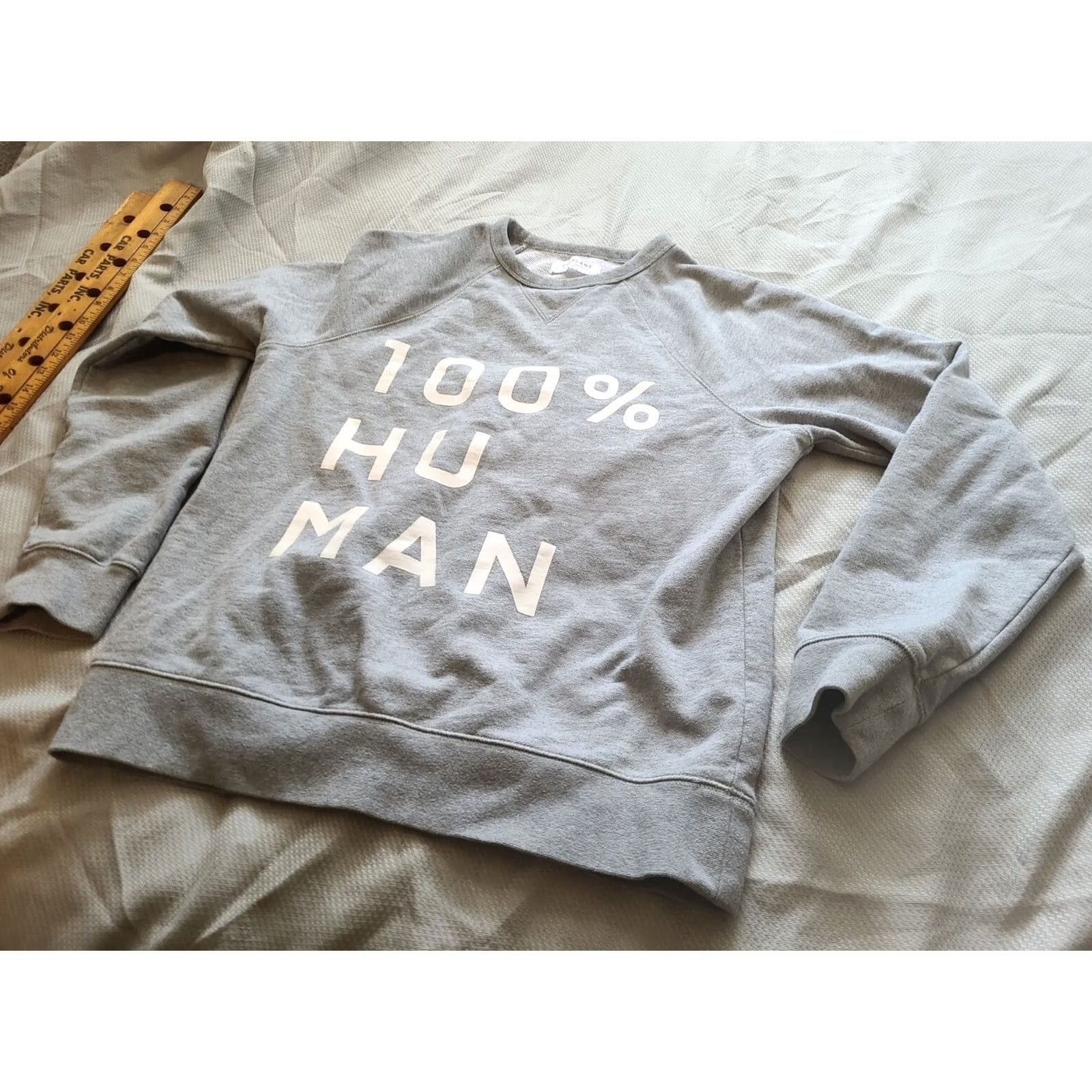 Everlane Everlane Womens Medium Gray Cotton Sweatshirt Graphic Print Pullover Size M / US 6-8 / IT 42-44 - 3 Thumbnail