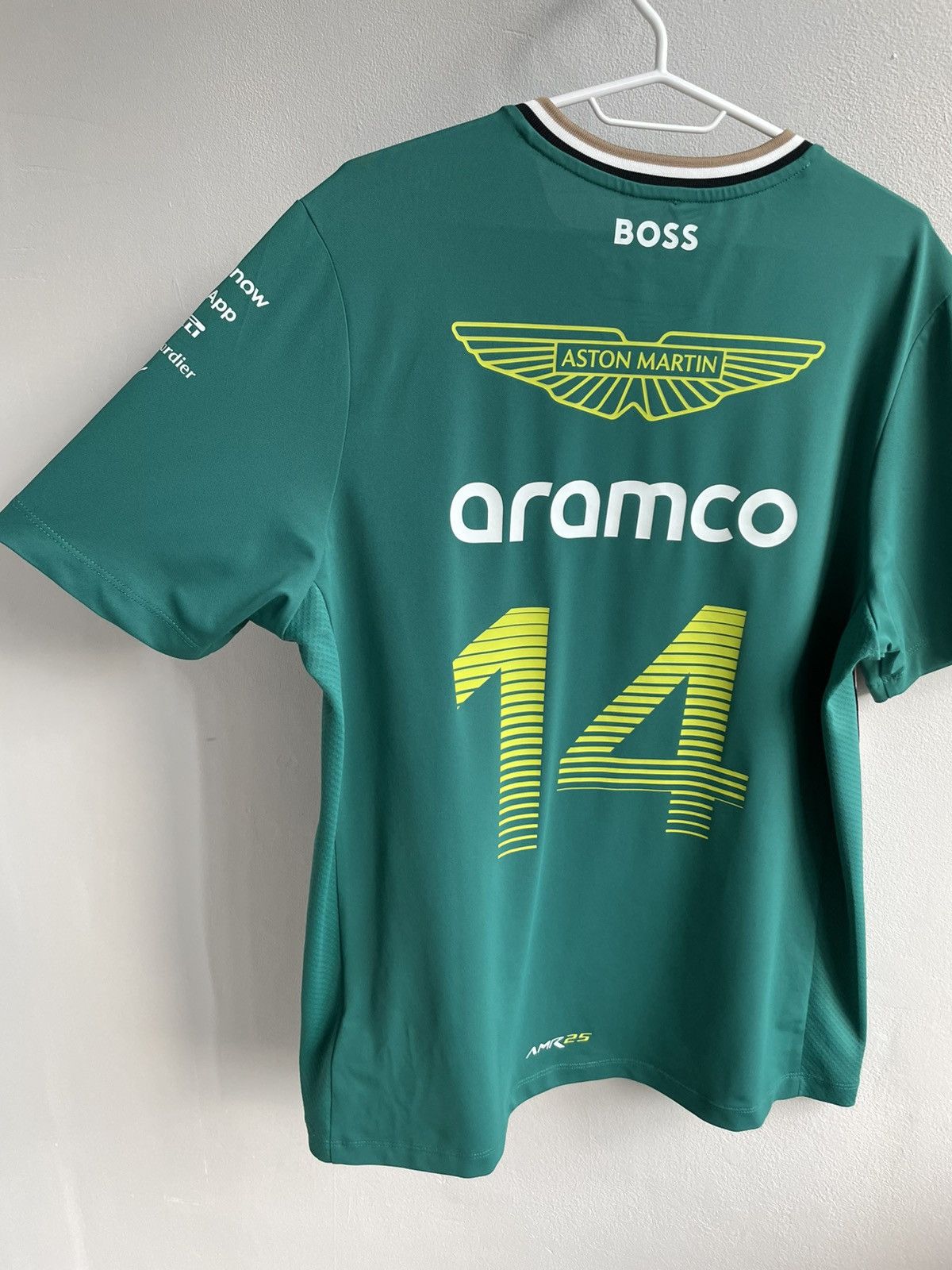 Formula 1 Aston Martin F1 Team Fernando Alonso #14 Aramco T-Shirt Tee Size US L / EU 52-54 / 3 - 3 Thumbnail