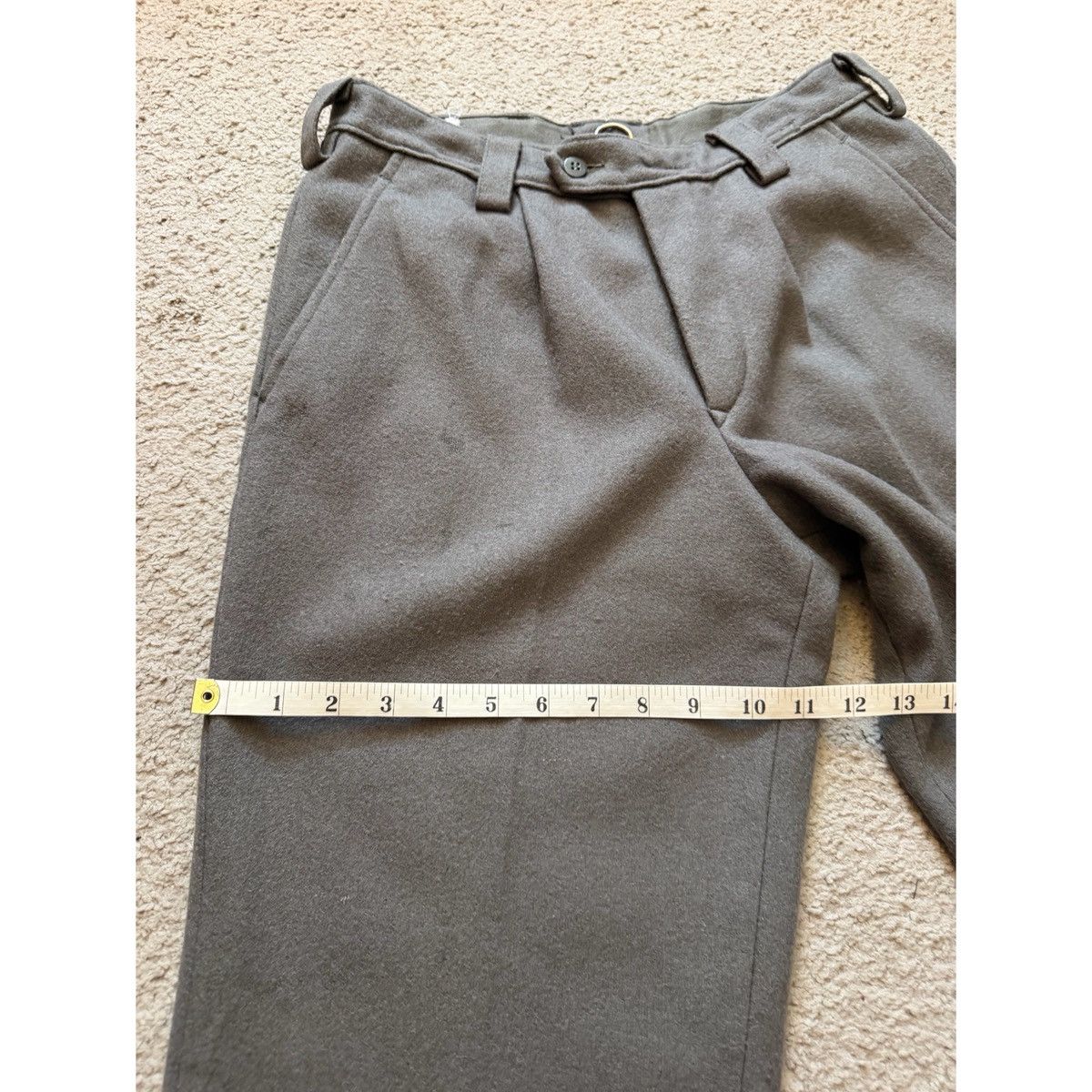 Vintage VINTAGE PLEATED GERMAN WOOL PANTS Size US 30 / EU 46 - 14 Thumbnail