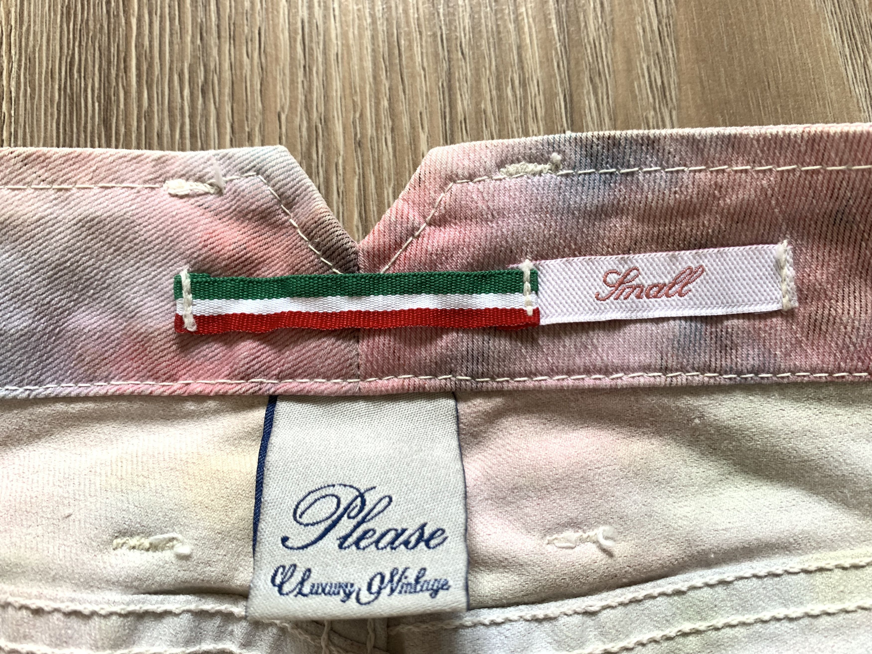 Designer × Vintage Please Women's Printed Tie Dye Skinny Jeans Size 27" / US 4 / IT 40 - 8 Thumbnail