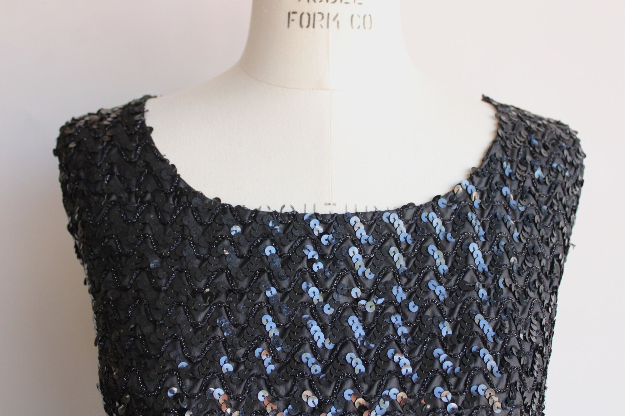 Vintage Vintage 1960s Top, Sequinned Blouse, Beaded Shirt Size L / US 10 / IT 46 - 5 Thumbnail