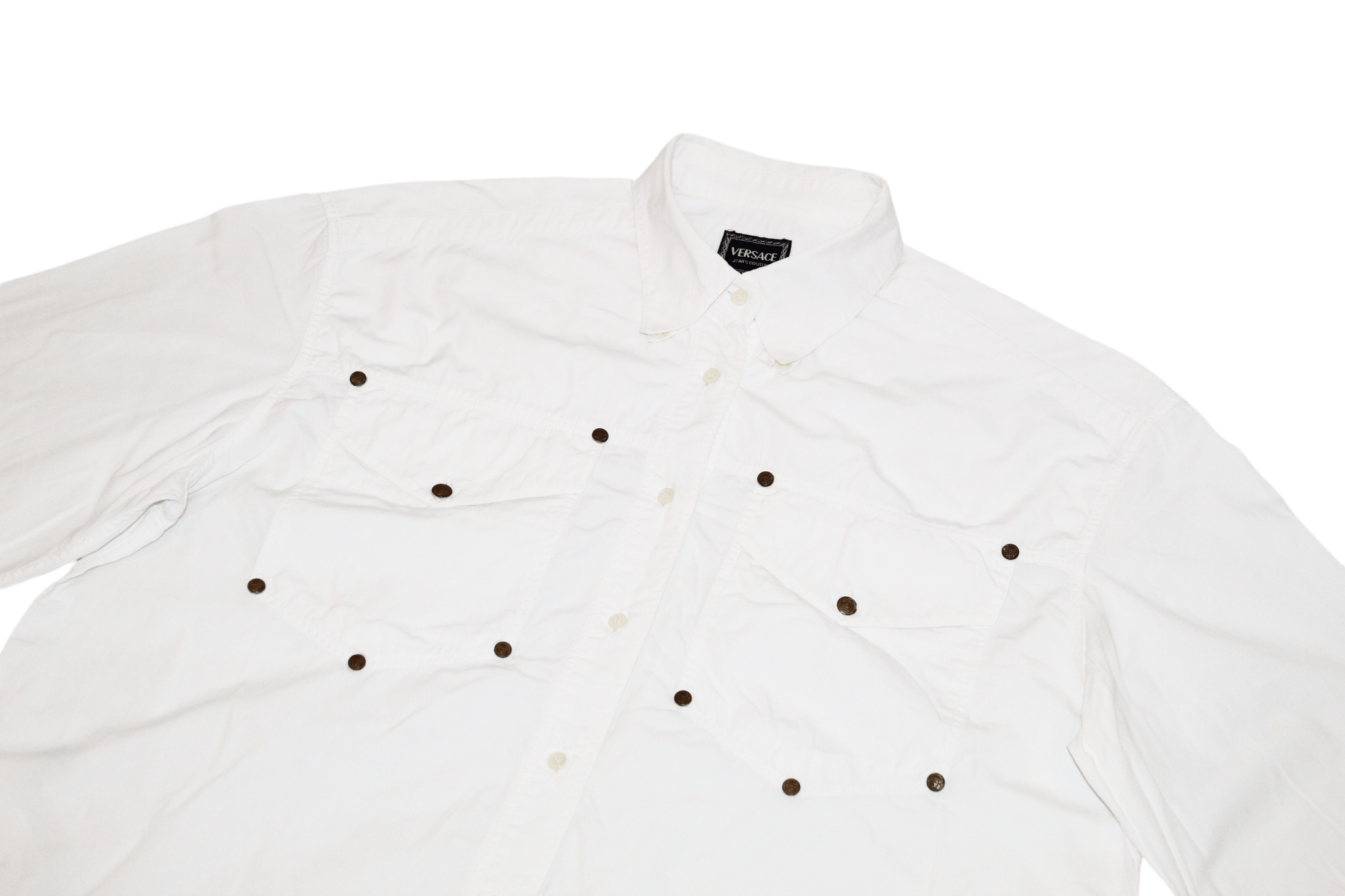 Versace Jeans Couture VTG Versace Jeans Couture Button Down Western Baggy Shirt Size US L / EU 52-54 / 3 - 5 Thumbnail
