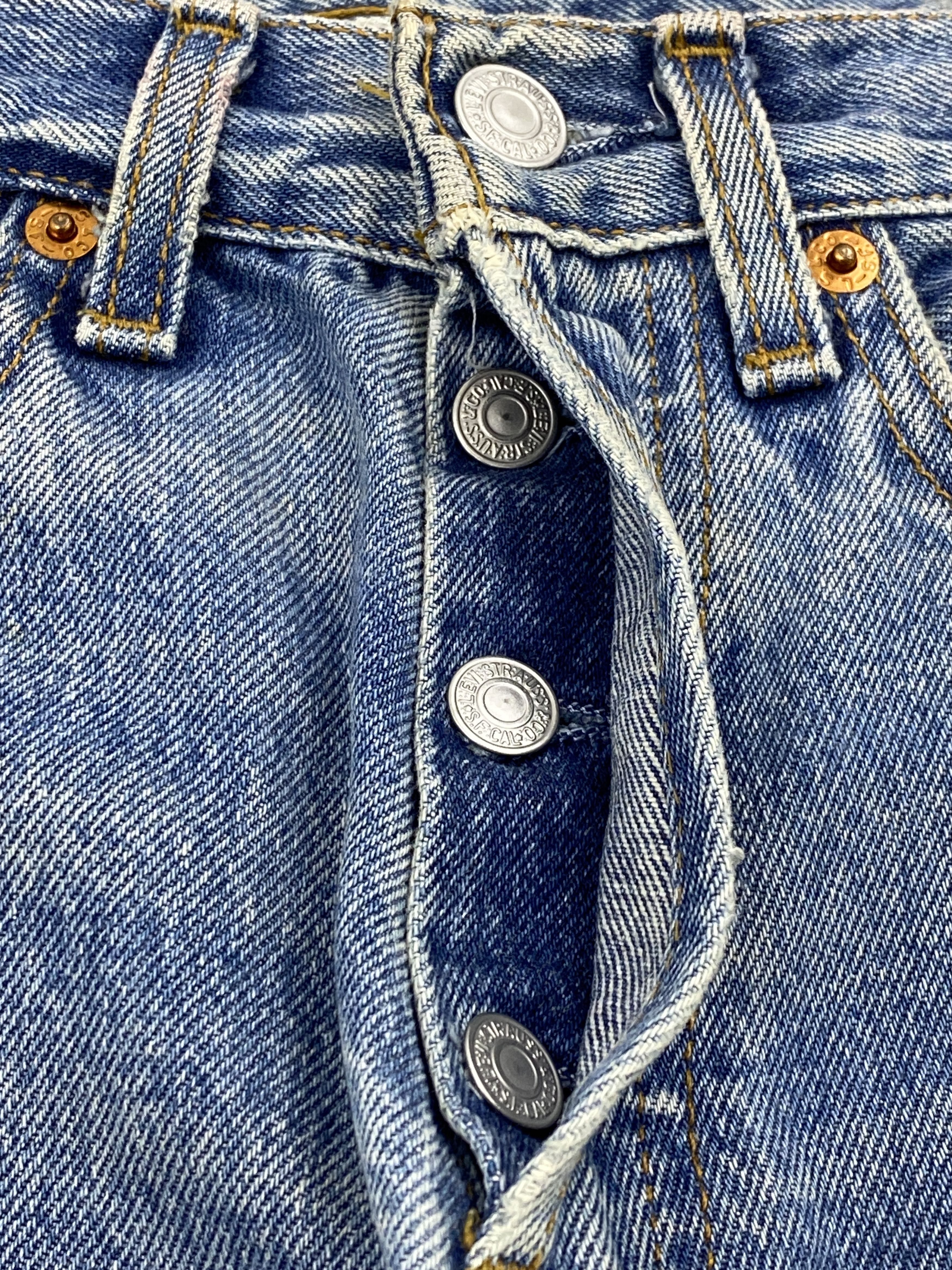 Levi's Distressed Vntage Levi's 501 Faded Blue Jeans DJ0019Z Size US 26 / EU 42 - 11 Thumbnail