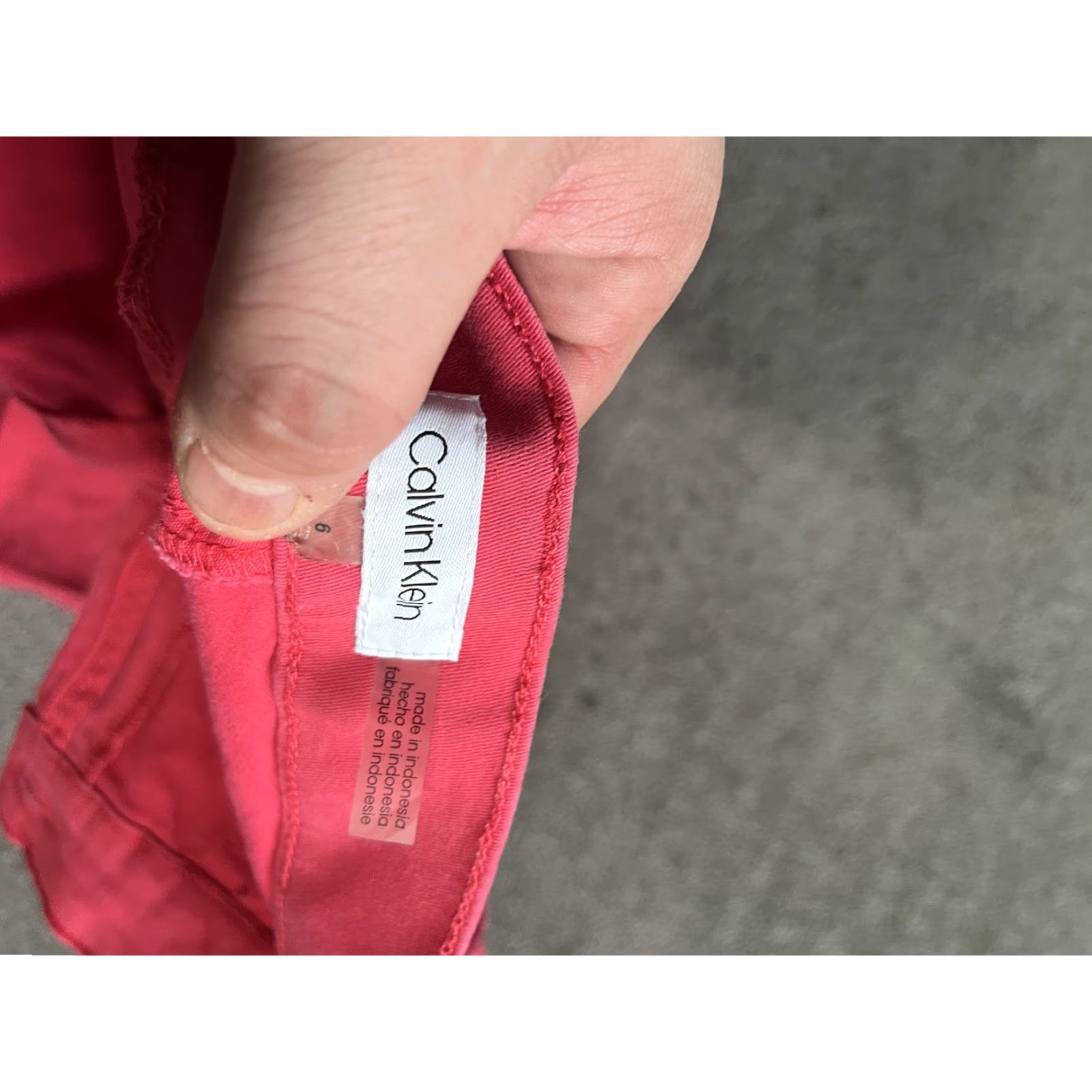 Calvin Klein Calvin Klein Women's Power Stretch Skinny Crop Pants Pink Size 6 Women's Size 28" / US 6 / IT 42 - 5 Thumbnail