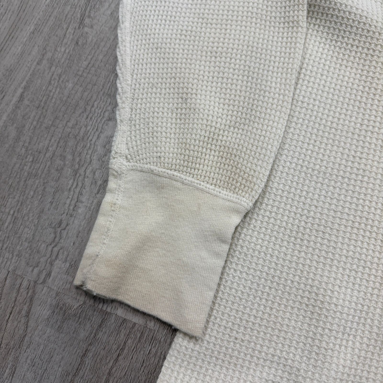 Vintage Vintage JE Morgan Thermal Shirt Men's XL White 80s Waffle Size US XL / EU 56 / 4 - 4 Thumbnail
