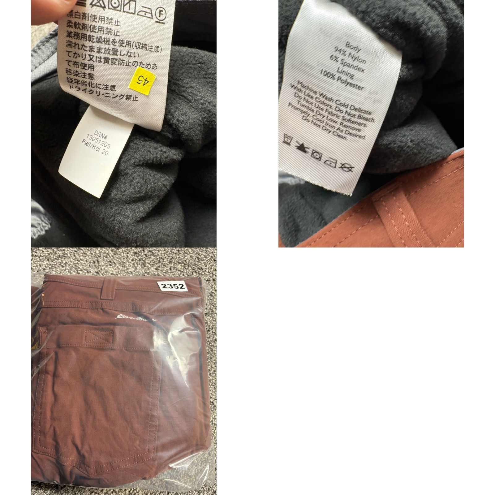 Eddie Bauer VINTAGE? No — Eddie Bauer First Ascent Fleece Lined Pants Mens 36x30 Red Outdoor Hiking Size US 36 / EU 52 - 10 Thumbnail