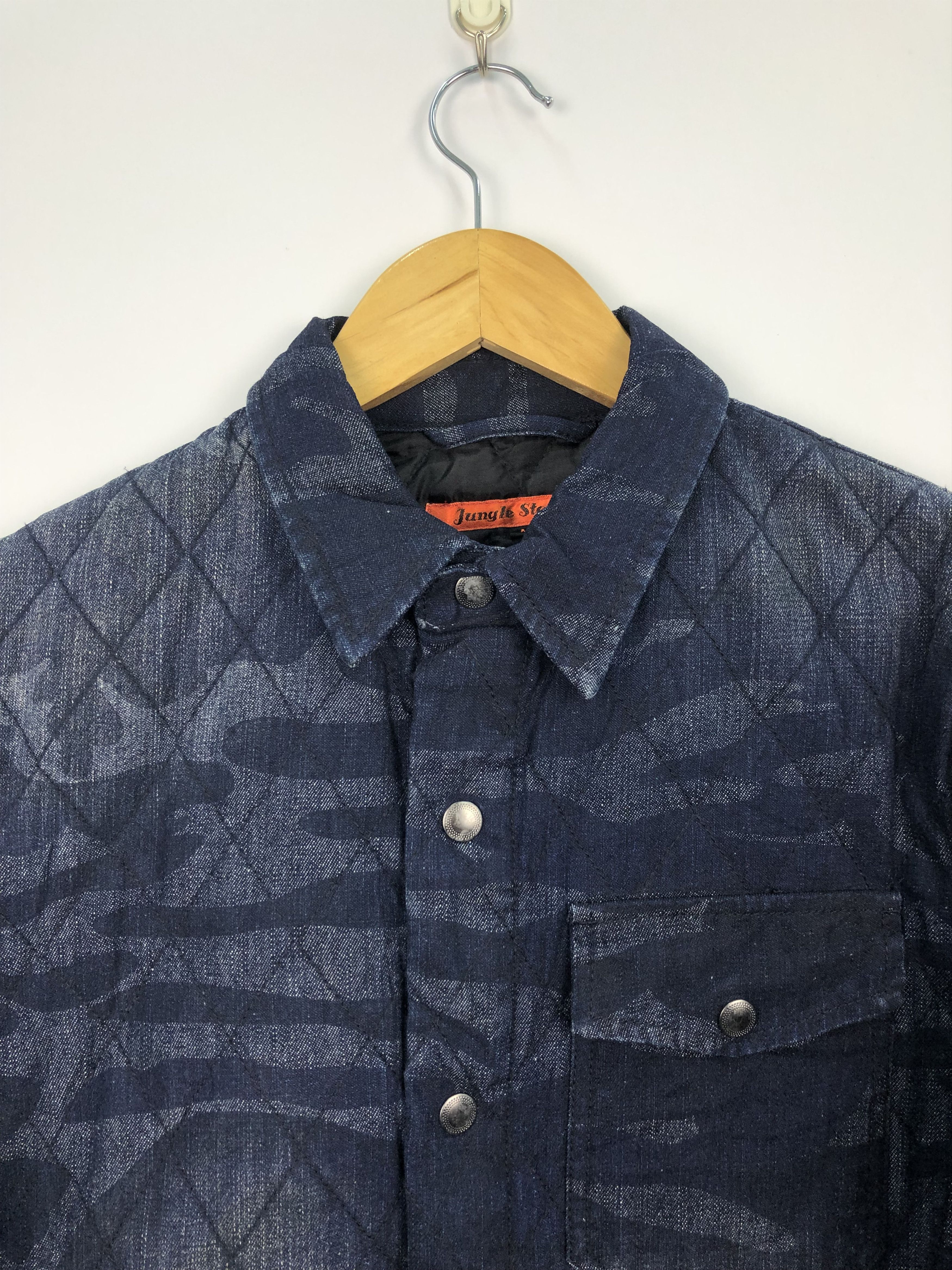 Vintage Vintage Jungle Storm Denim Jacket Designer J0106 Size US M / EU 48-50 / 2 - 4 Thumbnail