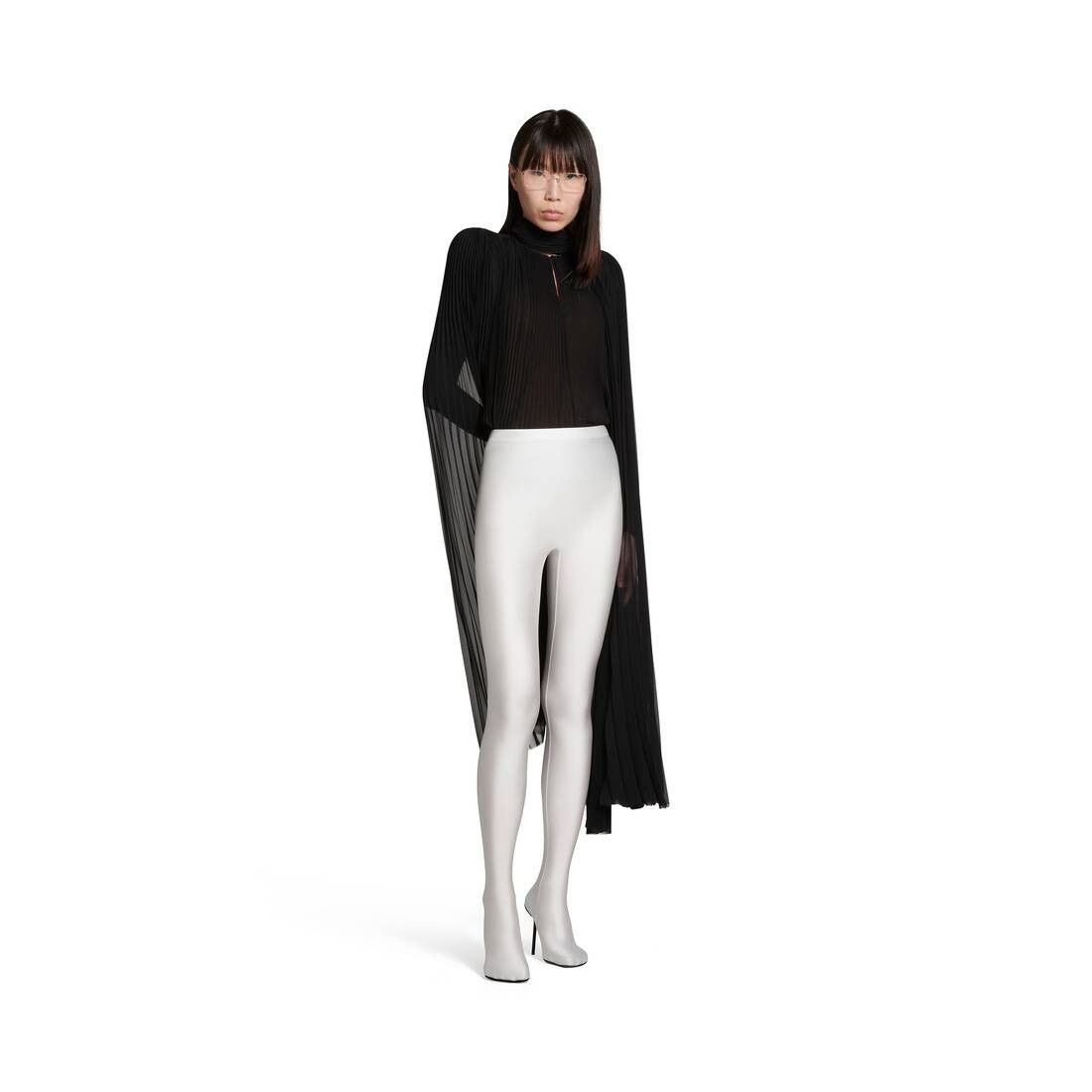 Balenciaga o1bcso1str0525 Anatomic Pantaleggings in White Size 27" / US 4 / IT 40 - 1 Thumbnail