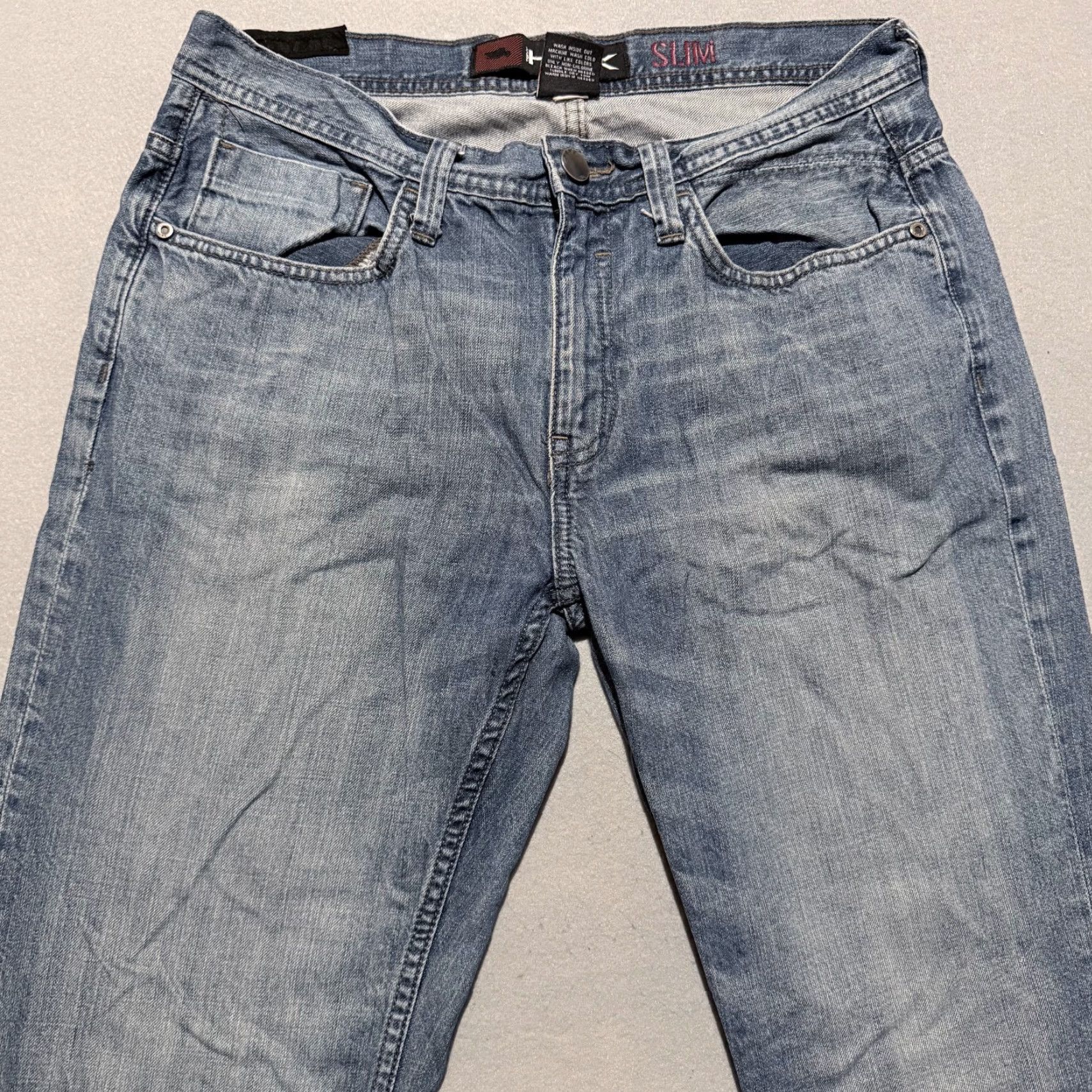 Vintage Tony Hawk Jeans Men's Blue Denim Pockets Low Rise Slim Fit Straight Zip Fly - 32 Size US 32 / EU 48 - 3 Thumbnail