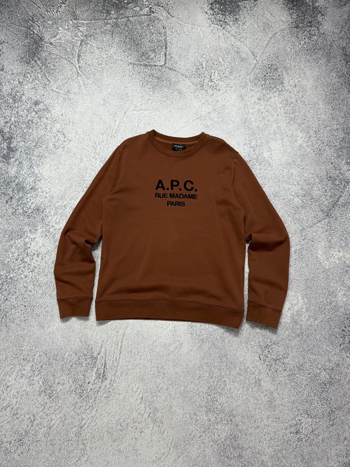 A.P.C. A.P.C “Rue Madame Paris” Crewneck Men’s Sweatshirt Size US L / EU 52-54 / 3 - 1 Thumbnail