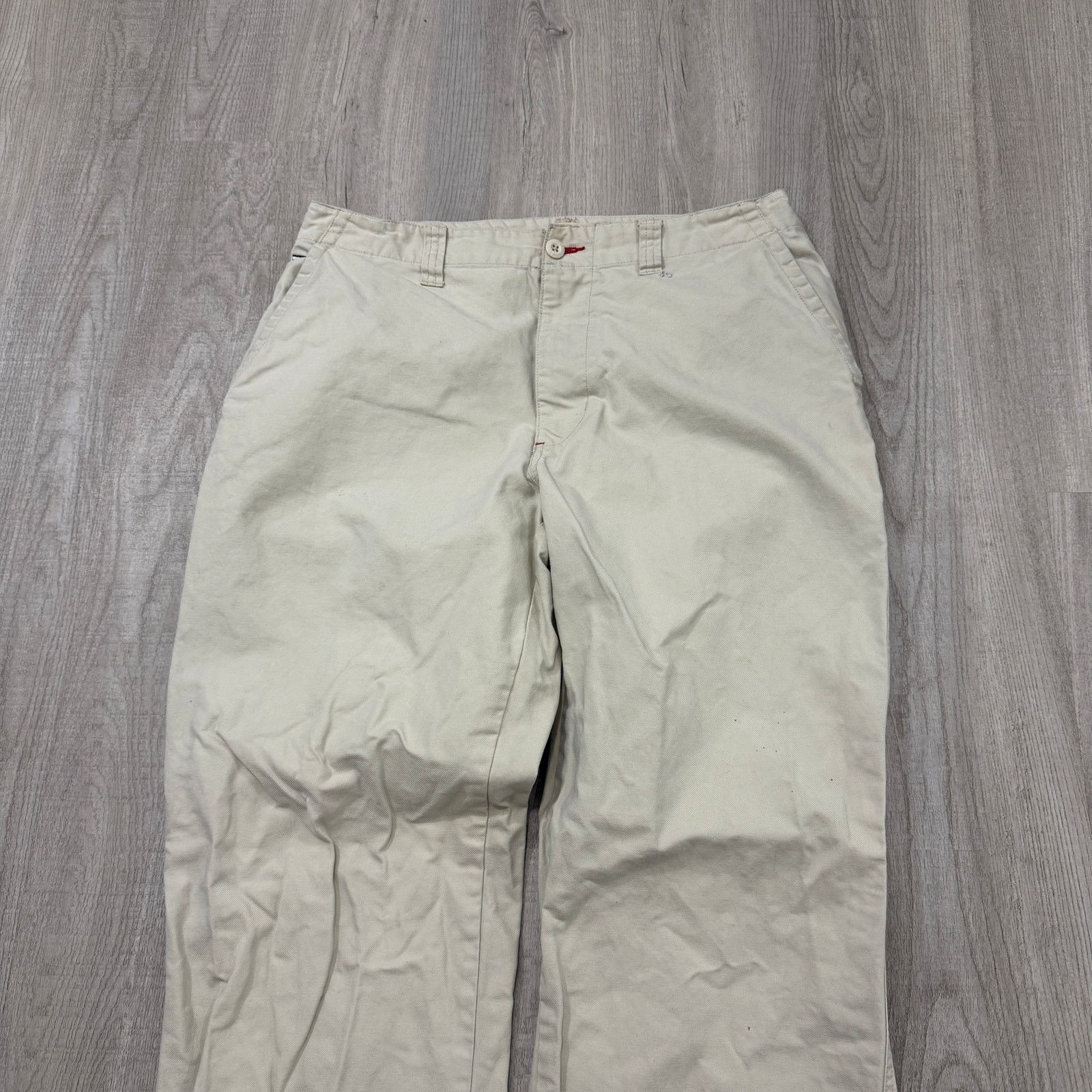 Tommy Hilfiger Vintage Tommy Hilfiger Pants Men's 33x32 Ivory Straight Size US 33 - 2 Thumbnail