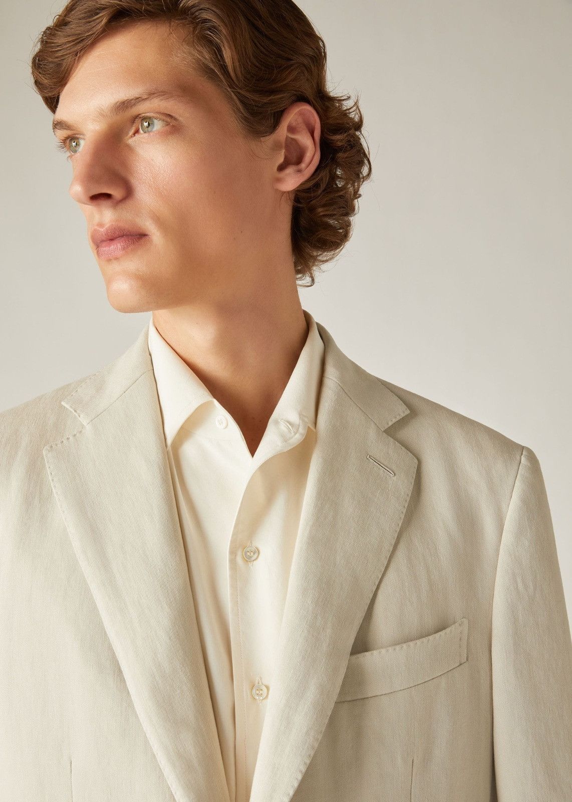 Loro Piana o1srvl11e0924 Torino Jacket in Off White Size US L / EU 52-54 / 3 - 4 Thumbnail