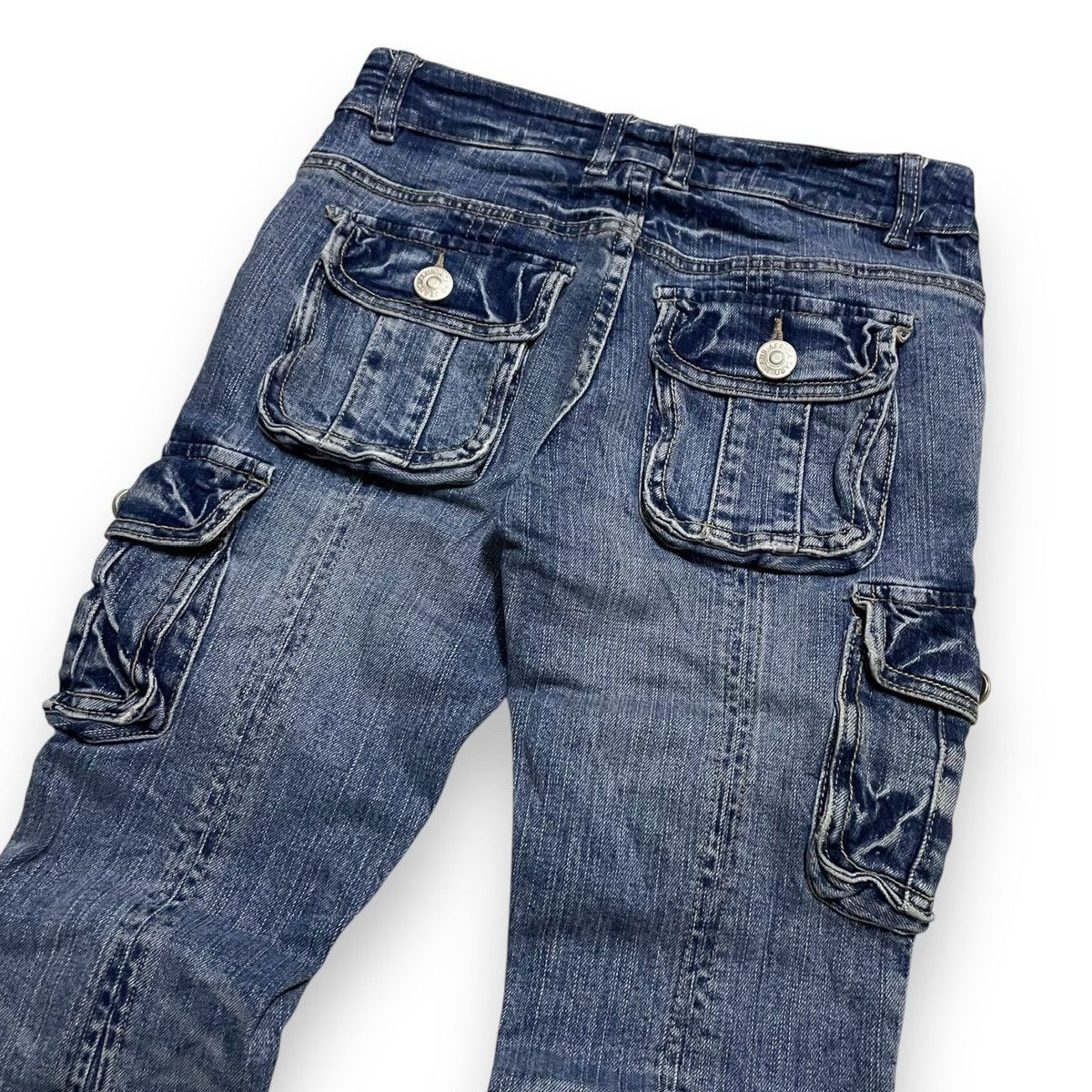 Hysteric Glamour Vintage Multi Pocket Flared Blue Jeans Denim Size US 29 - 7 Thumbnail