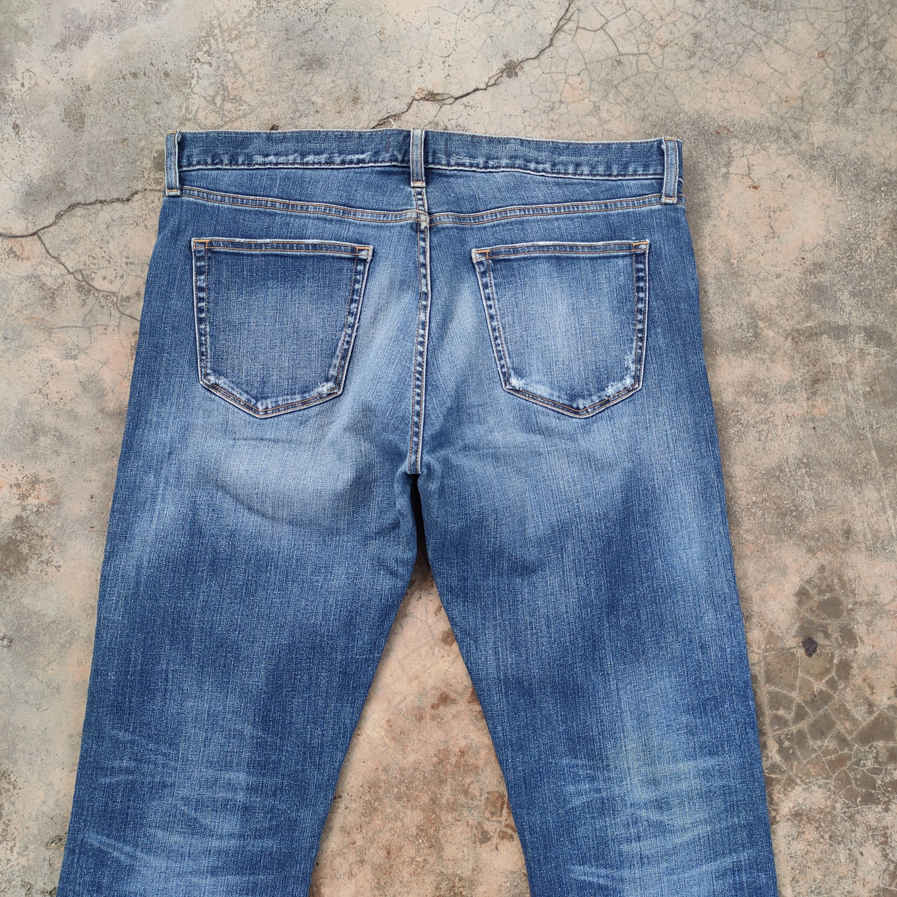 Japanese Brand W35 VINTAGE JAPANESE FADED DISTRESSED DENIM JEAN PANTS Size US 35 - 9 Thumbnail
