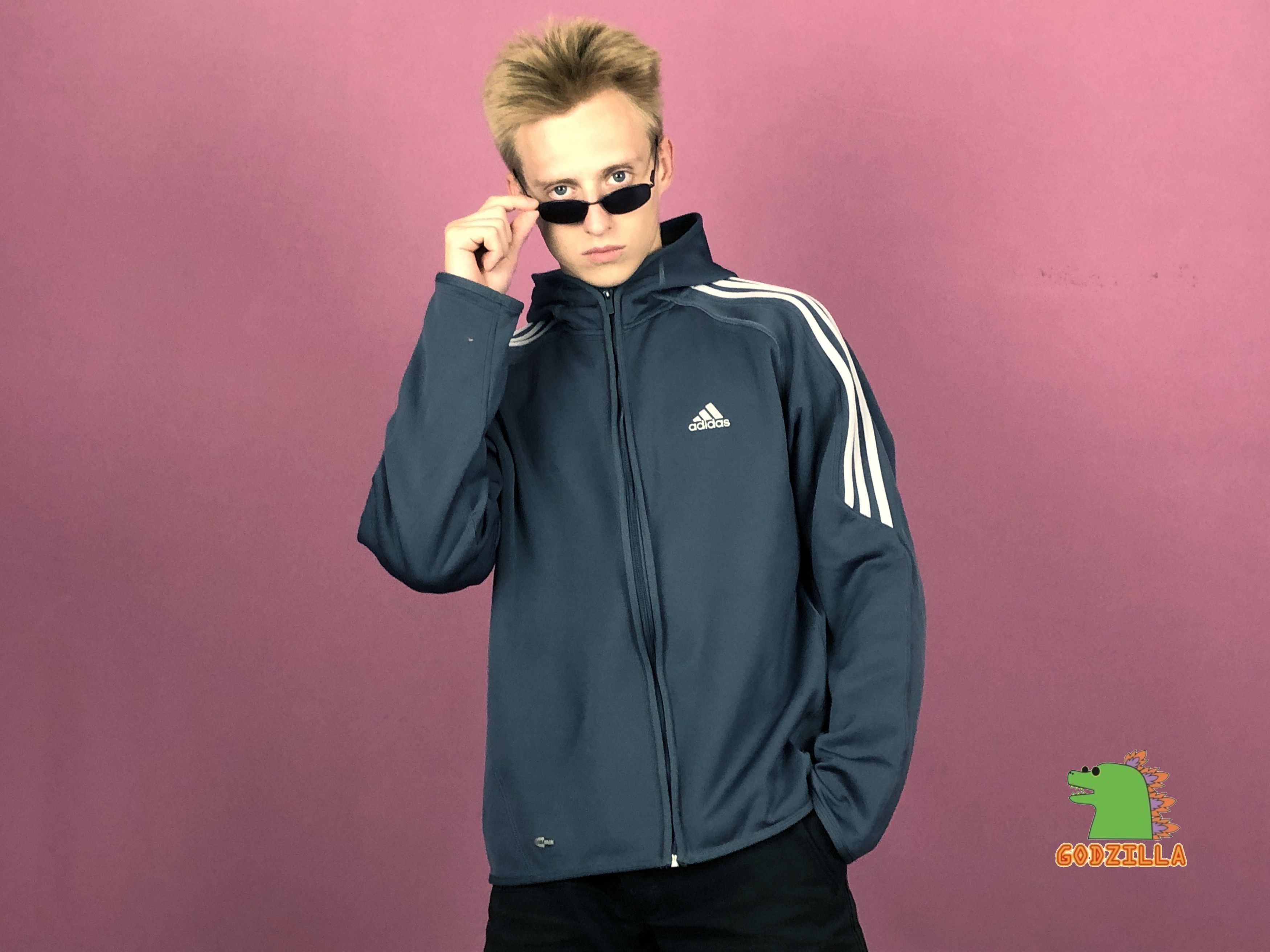 Adidas × Vintage Adidas Vintage Men's Track Zip Hoodie - L Size US L / EU 52-54 / 3 - 4 Thumbnail
