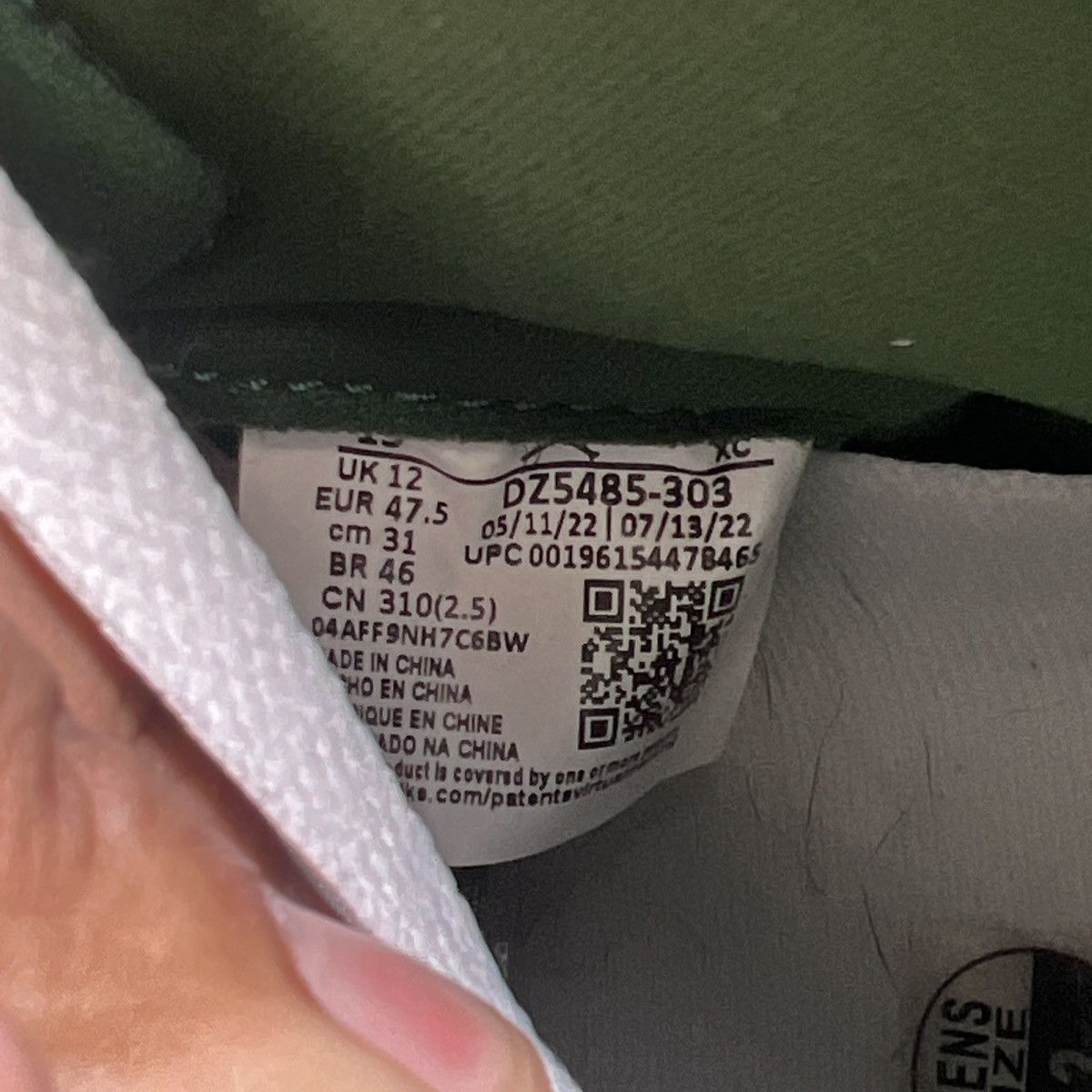 Nike Air Jordan 1 high gorge green Size US 13 / EU 46 - 9 Thumbnail