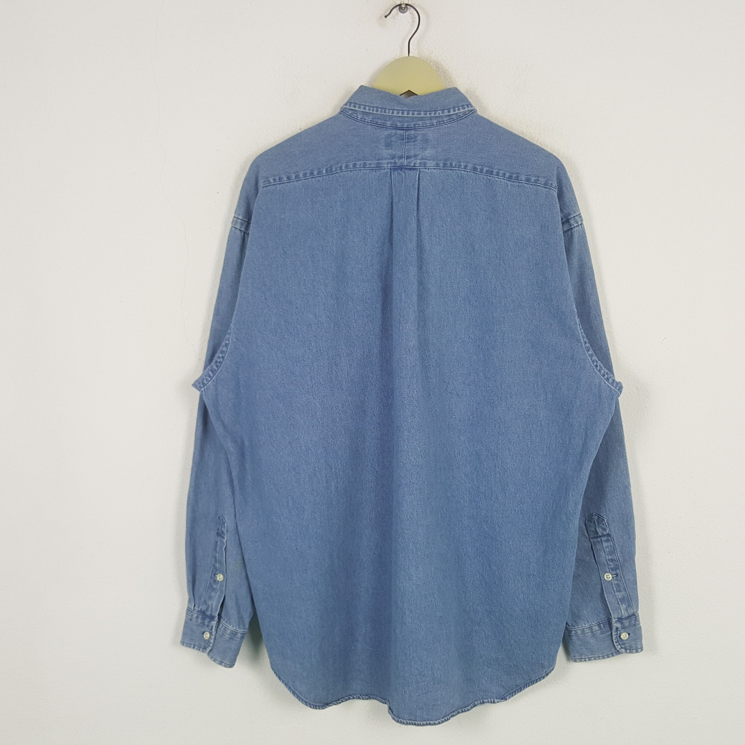 Polo Ralph Lauren Vintage Polo Ralph Lauren Denim Shirt Size US XXL / EU 58 / 5 - 3 Thumbnail
