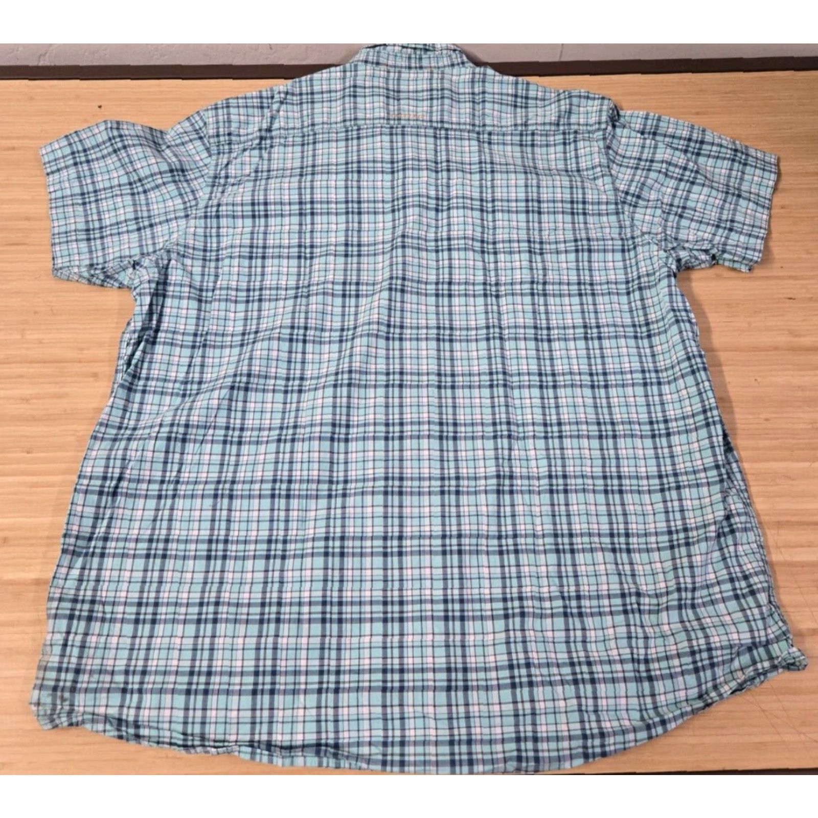 Ariat Ariat Rebar Shirt Men 2XL Blue Plaid Button-Up Pocket Short Sleeve Workwear Size US XXL / EU 58 / 5 - 4 Thumbnail