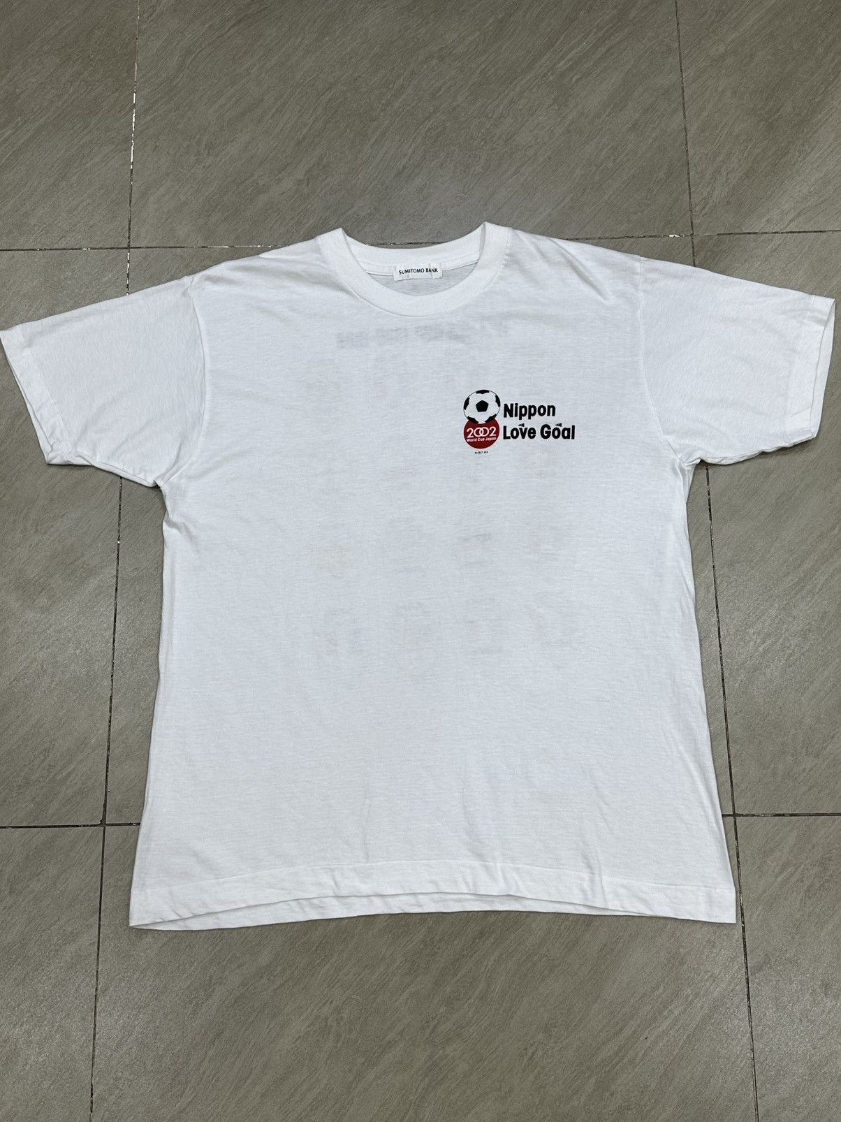 Japanese Brand PROMO 2002 NIPPON LOVE GOAL world cup Japan&South Korea tee Size US L / EU 52-54 / 3 - 3 Thumbnail