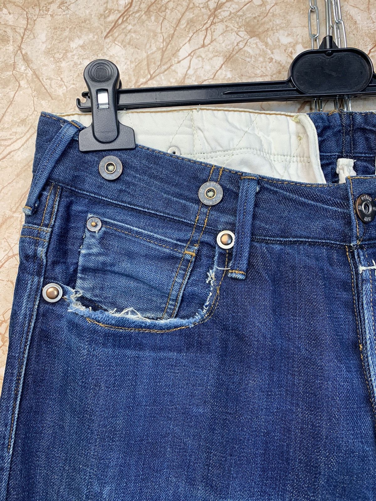 G-Star Lumber Narrow Handcrafted Buckle Back Selvedge Denim Jeans Size US 31 - 10 Thumbnail