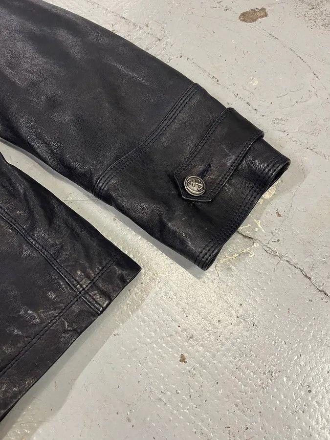 Dolce & Gabbana AW2006 Dolce & Gabbana Black Premium Officer Naval Buttoned Leather Jacket Size US M / EU 48-50 / 2 - 7 Thumbnail