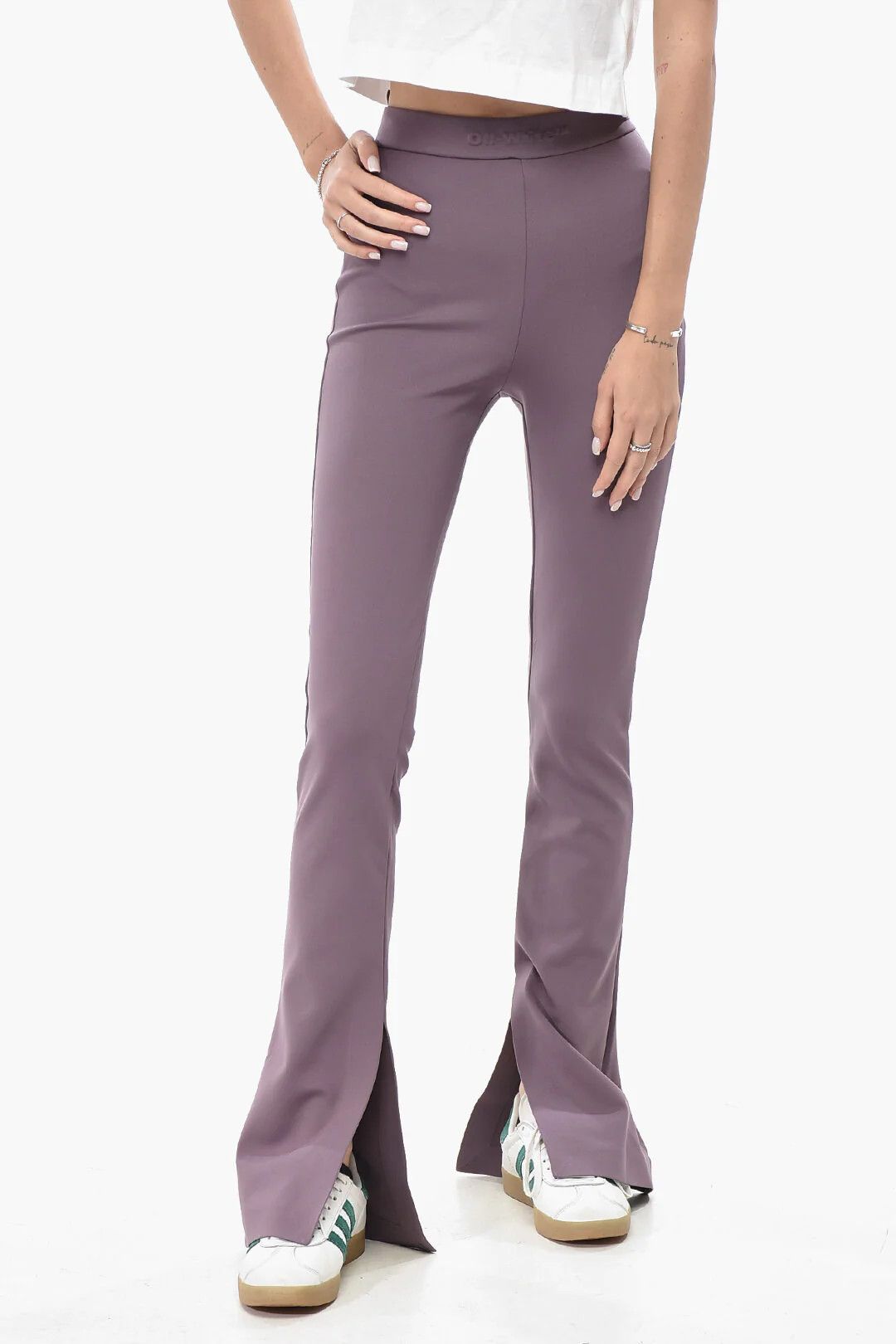 Off-White og1mm0426 Bootcut Leggings in Purple Size 26" / US 2 / IT 38 - 1 Thumbnail