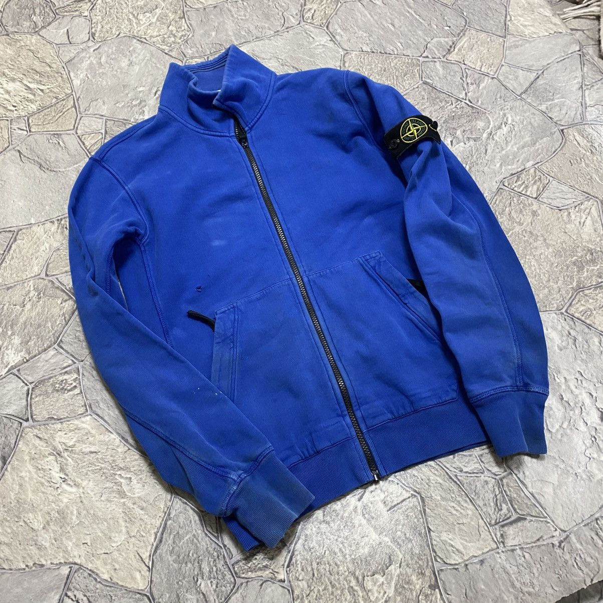 Stone Island Stone Island Full Zip Sweater Blue Size US L / EU 52-54 / 3 - 3 Thumbnail