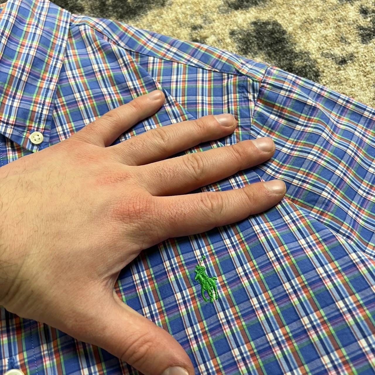 Polo Ralph Lauren Polo Ralph Lauren Luxury Checkered Button Up Shirt Size US L / EU 52-54 / 3 - 3 Thumbnail