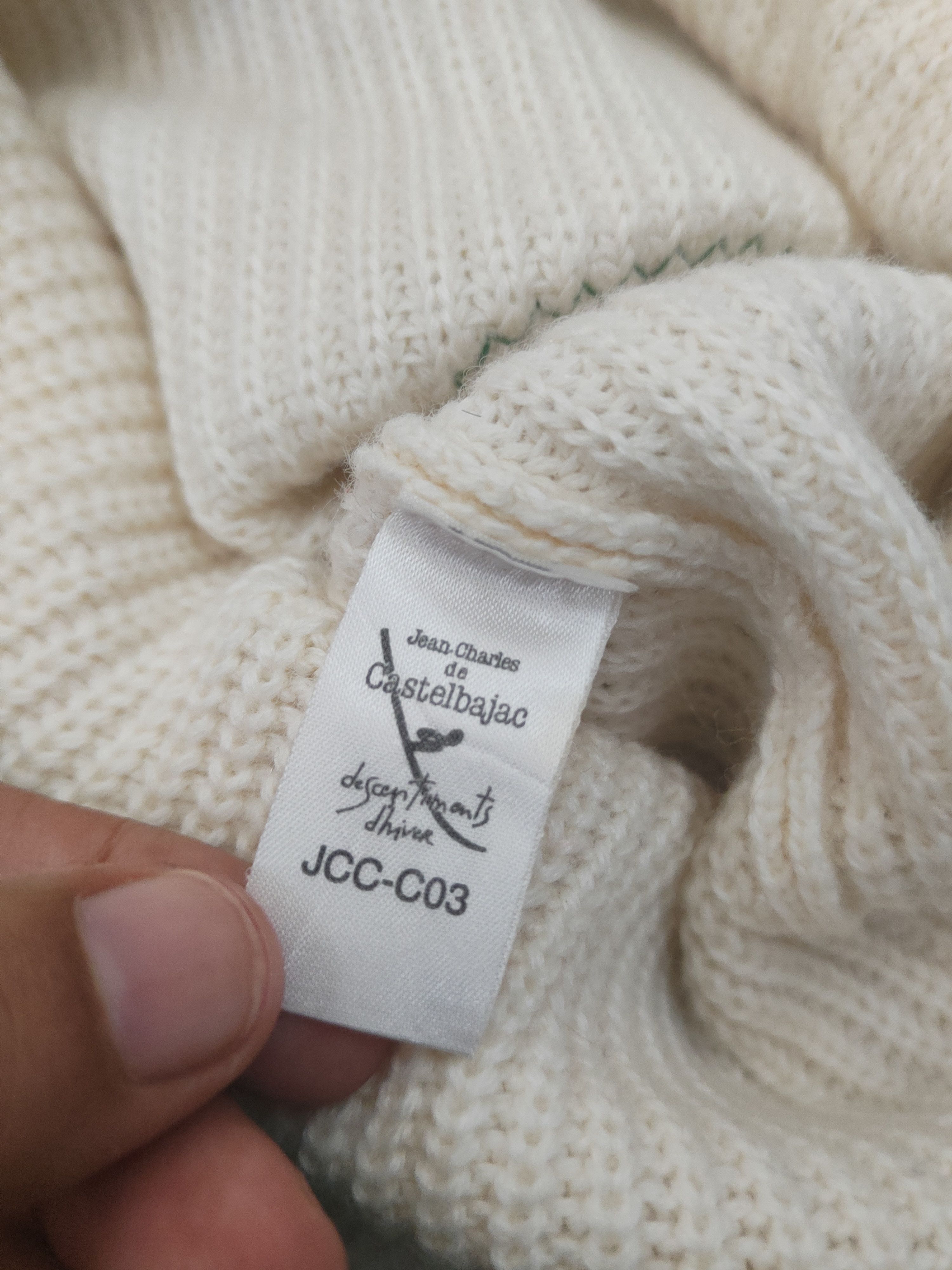 Jean Charles De Castelbajac Jean Charles De Castelbajac Ivory Knit Beanies #1668 Size ONE SIZE - 9 Thumbnail