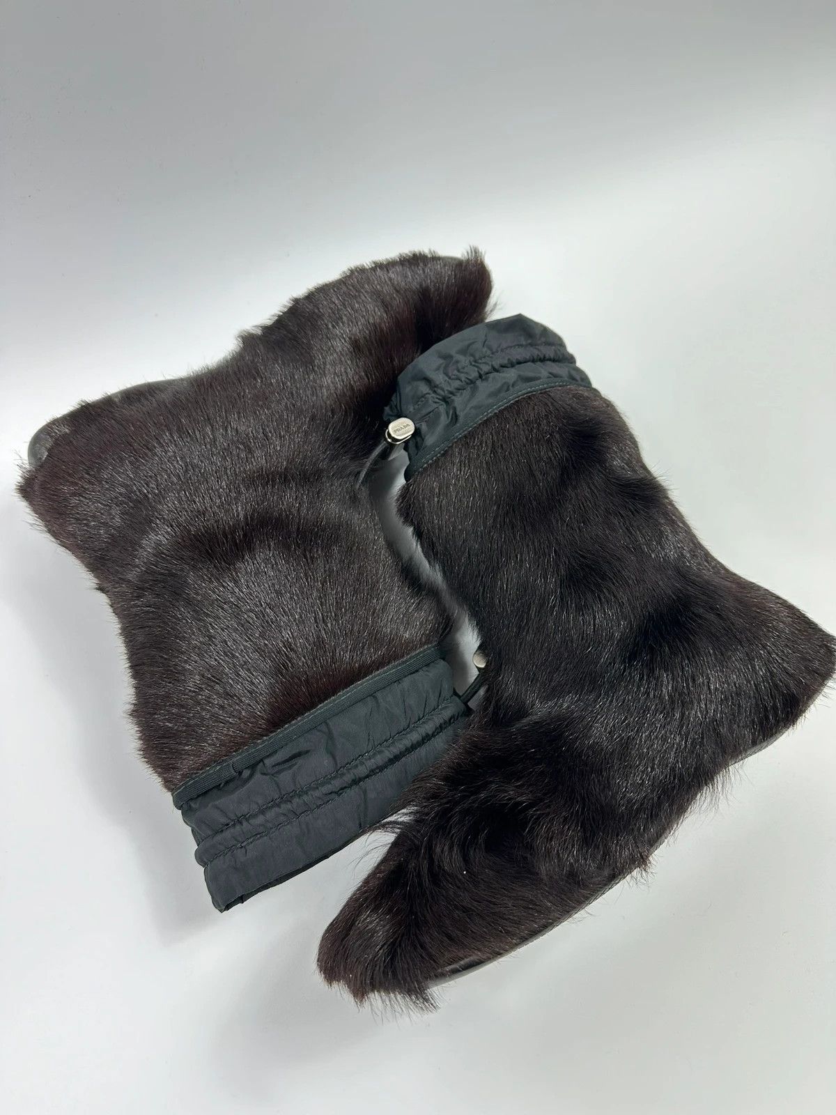 Prada Prada Sport FW99 Brown Fur Yeti Boots Size US 9 / IT 39 - 6 Thumbnail