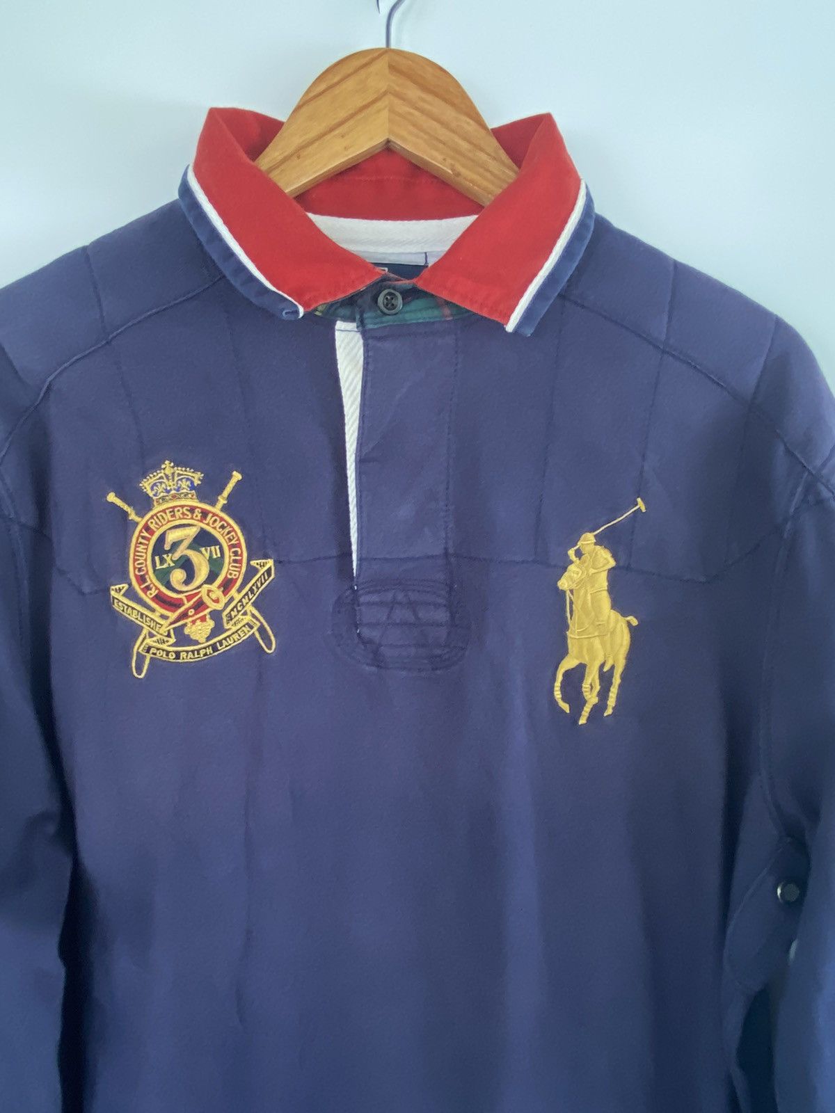 Polo Ralph Lauren Polo Ralph Lauren County Riders Jockey Club L/Sleeve Shirt Size US L / EU 52-54 / 3 - 5 Thumbnail
