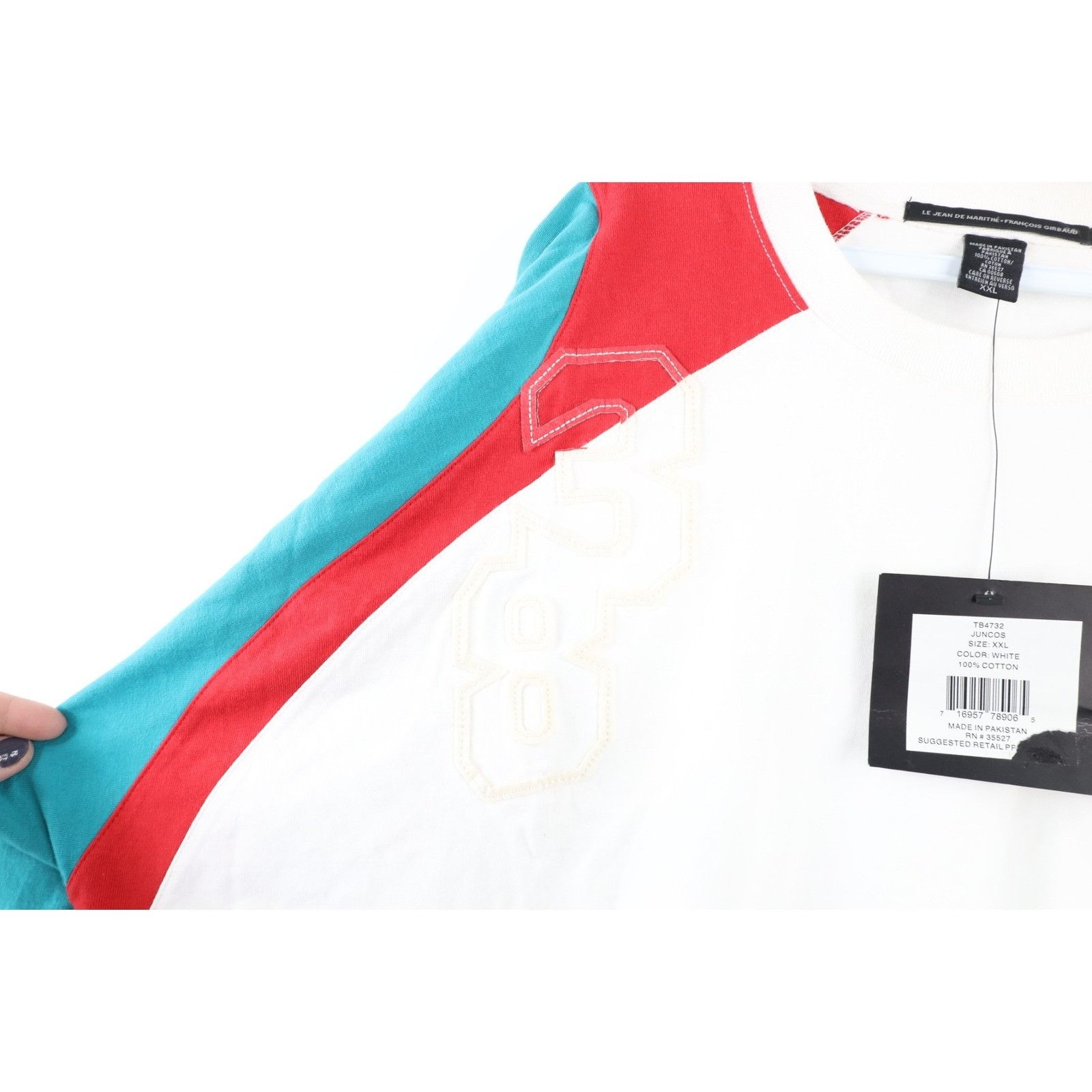 Marithe + Francois Girbaud × Vintage NOS Vintage 90s Marithe Francois Girbaud Torch T-Shirt Size US XXL / EU 58 / 5 - 6 Thumbnail