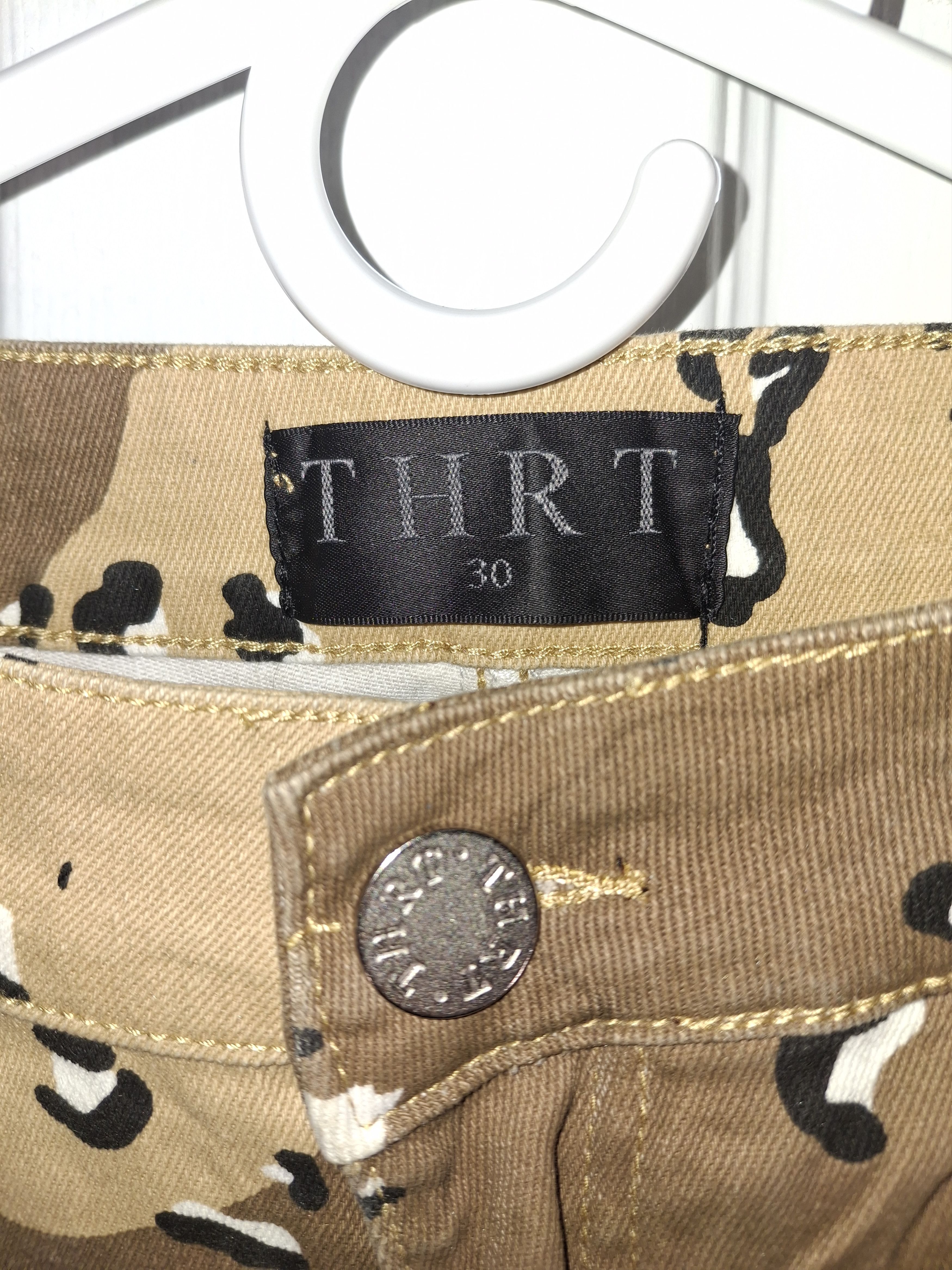 Other THRT Camo Patchwork Stacked Flare Pants Size US 30 / EU 46 - 5 Thumbnail