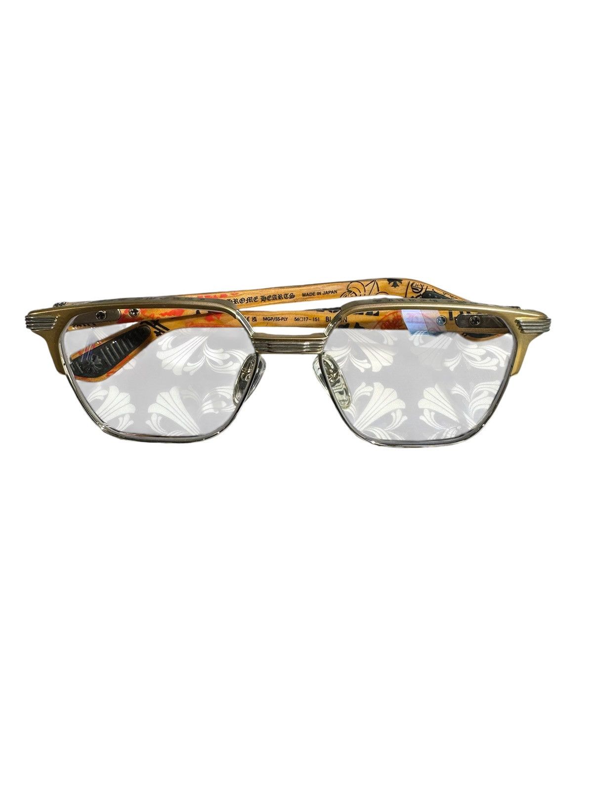 Chrome Hearts Chrome Hearts Blazin Stencil Wood Glasses Size ONE SIZE - 4 Thumbnail