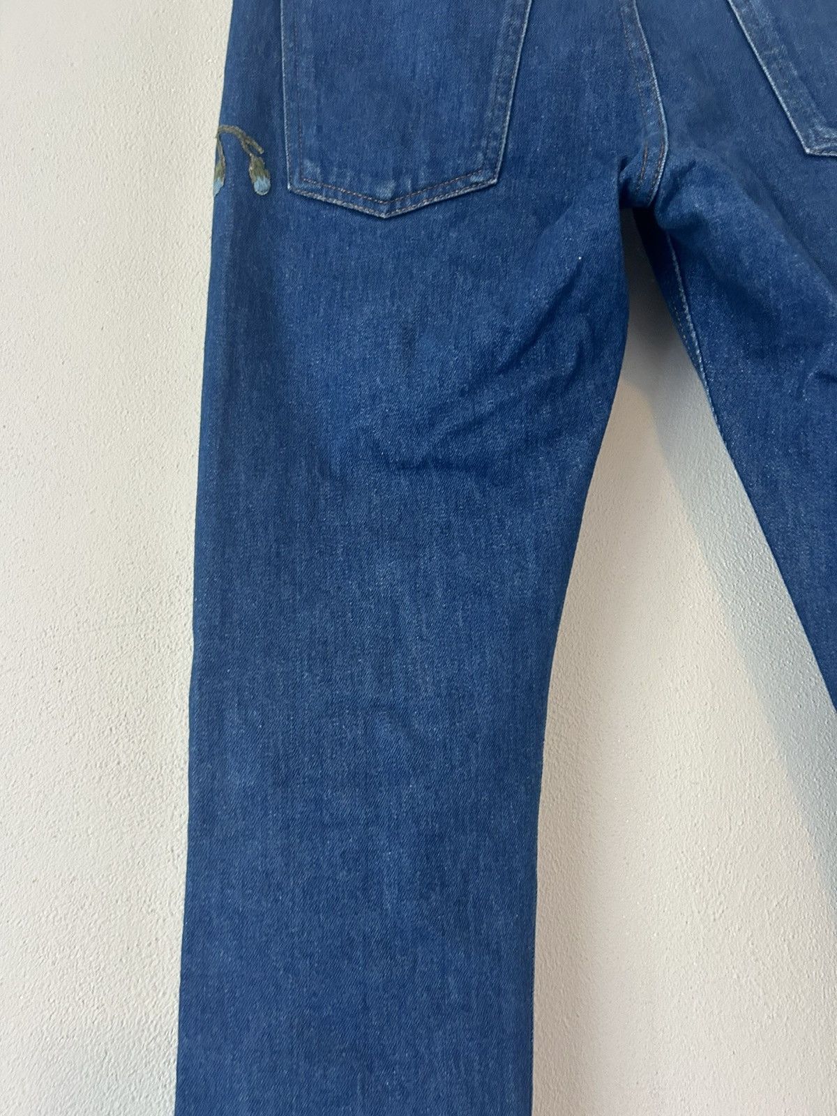 Gucci Blue Tiger Floral Embroidery Jeans Size US 30 / EU 46 - 11 Thumbnail