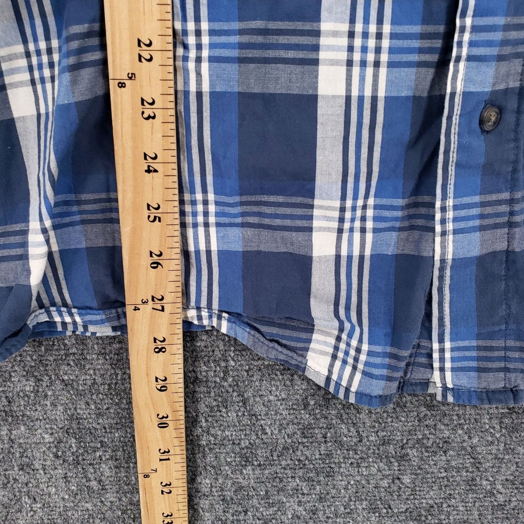 Wrangler Wrangler Jeans Co Shirt Mens Large L Blue Plaid Western Cowboy Rodeo Button Up Size US L / EU 52-54 / 3 - 4 Thumbnail