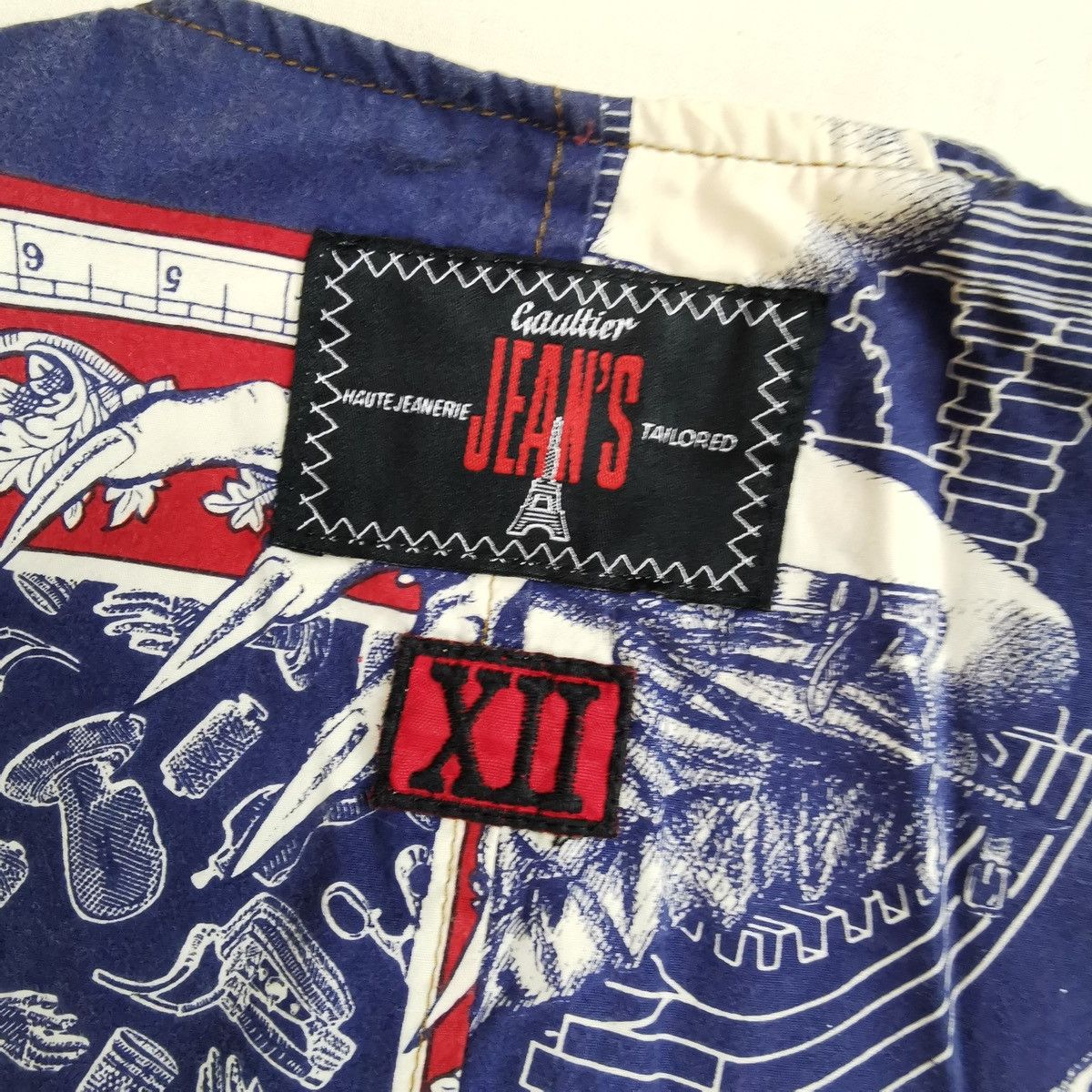 Jean Paul Gaultier SS1994 Jean Paul Gaultier Cowboy Skull Tattoo Vest Vintage Size US M / EU 48-50 / 2 - 5 Thumbnail