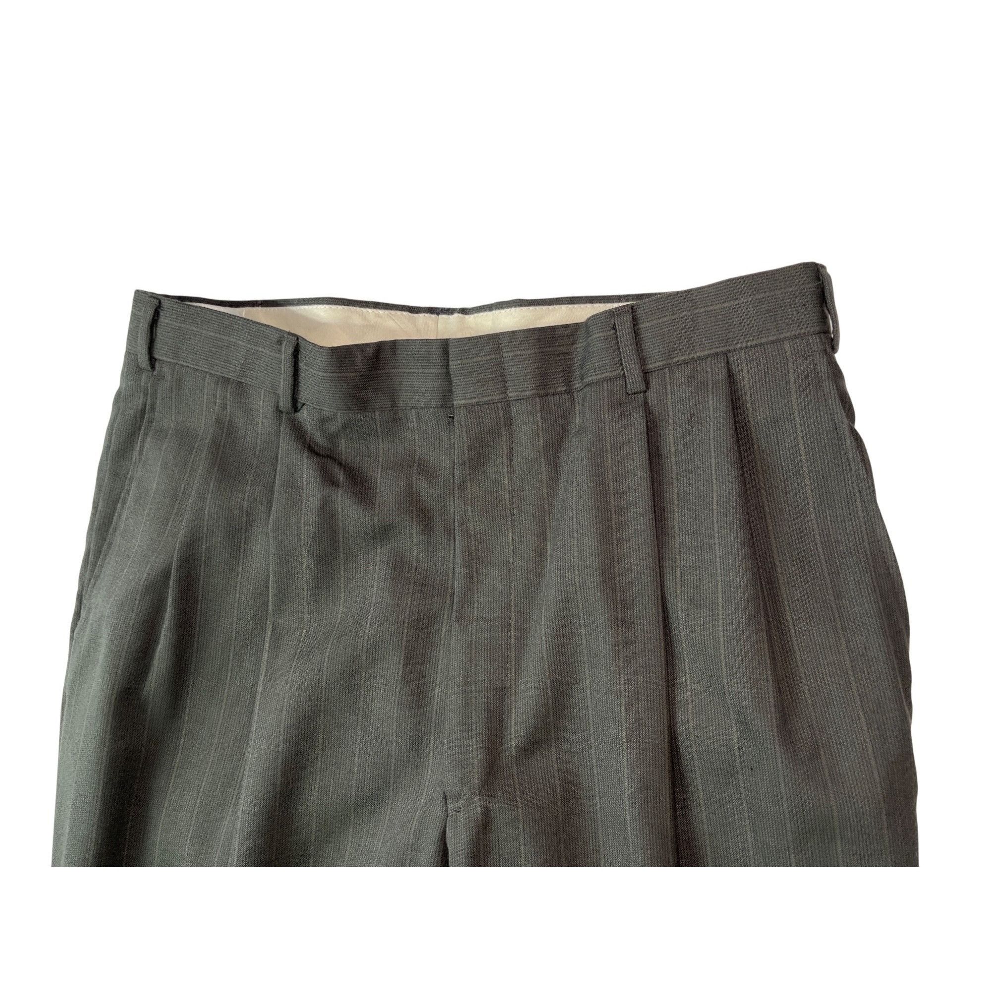 Other Mens Gray Pinstripe Suit 42R 100% Worsted Wool Pants 34/31 B Size 42R - 17 Thumbnail