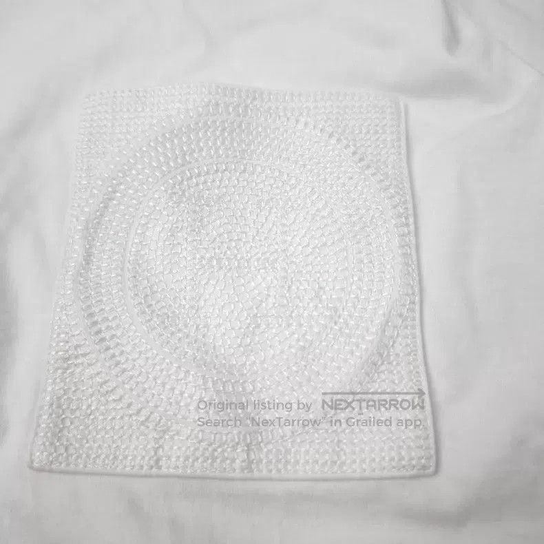 Hermes Hermes White Embroidered Chest Pocket Short Sleeve Size M / US 6-8 / IT 42-44 - 7 Thumbnail