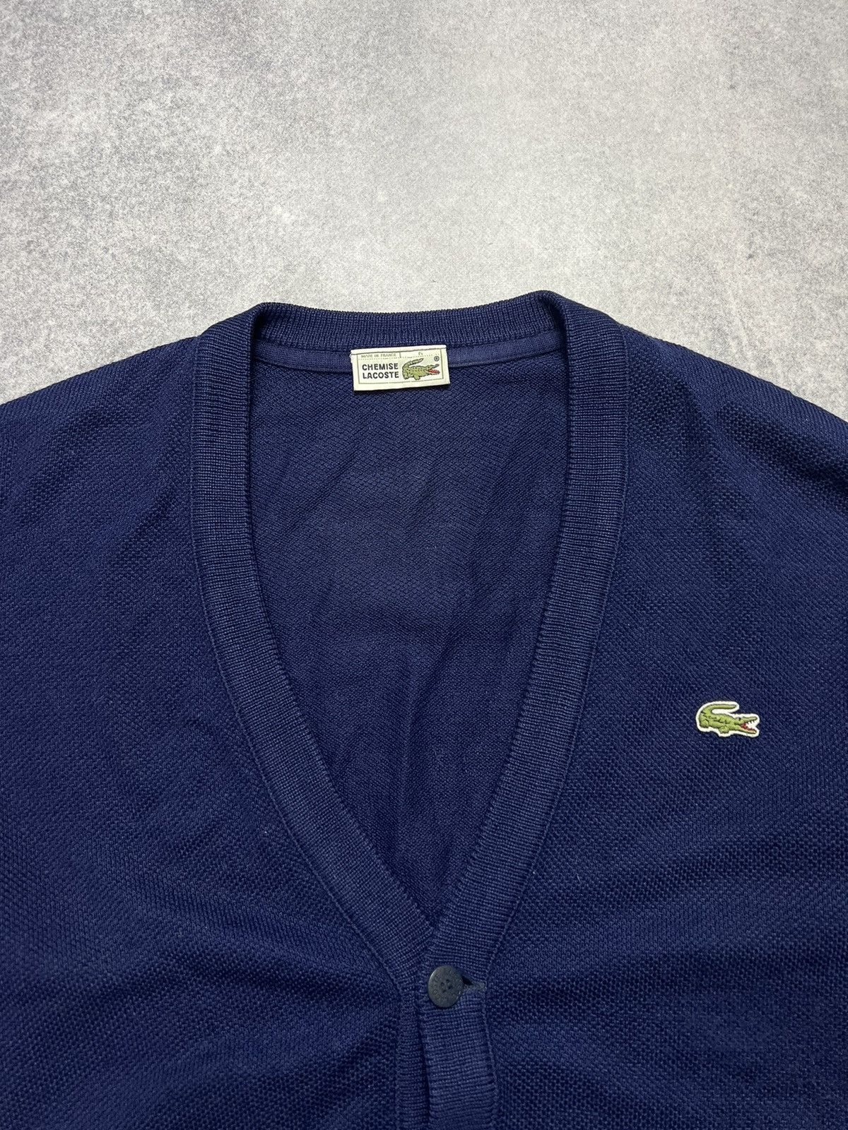 Lacoste Vintage 90s Lacoste Knitted Old Money Luxury Y2K Cardigan Size US XL / EU 56 / 4 - 5 Thumbnail