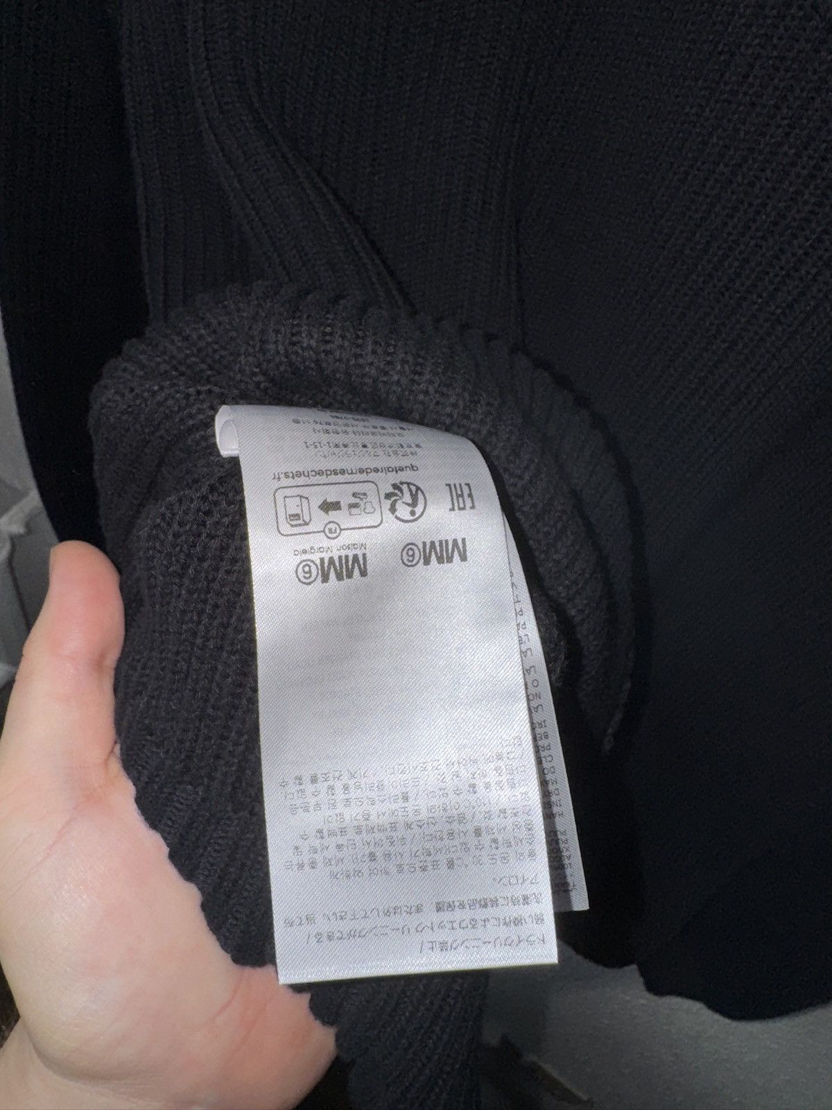 Maison Margiela Black MM6 Maison Margiela Sweatee Size US L / EU 52-54 / 3 - 3 Thumbnail