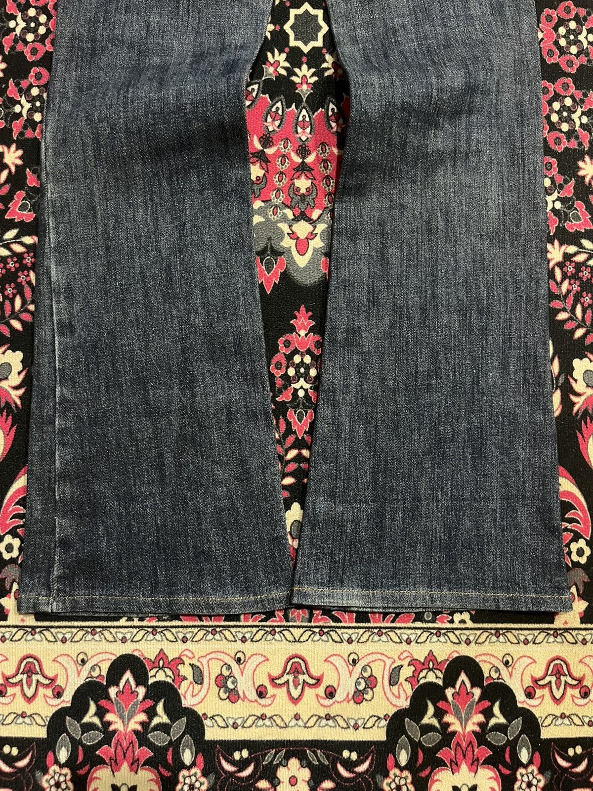 If Six Was Nine ⚡️Flare⚡️Plastic By Gly Floral Embroidered Pocket Blue Jeans Size 29" - 10 Thumbnail