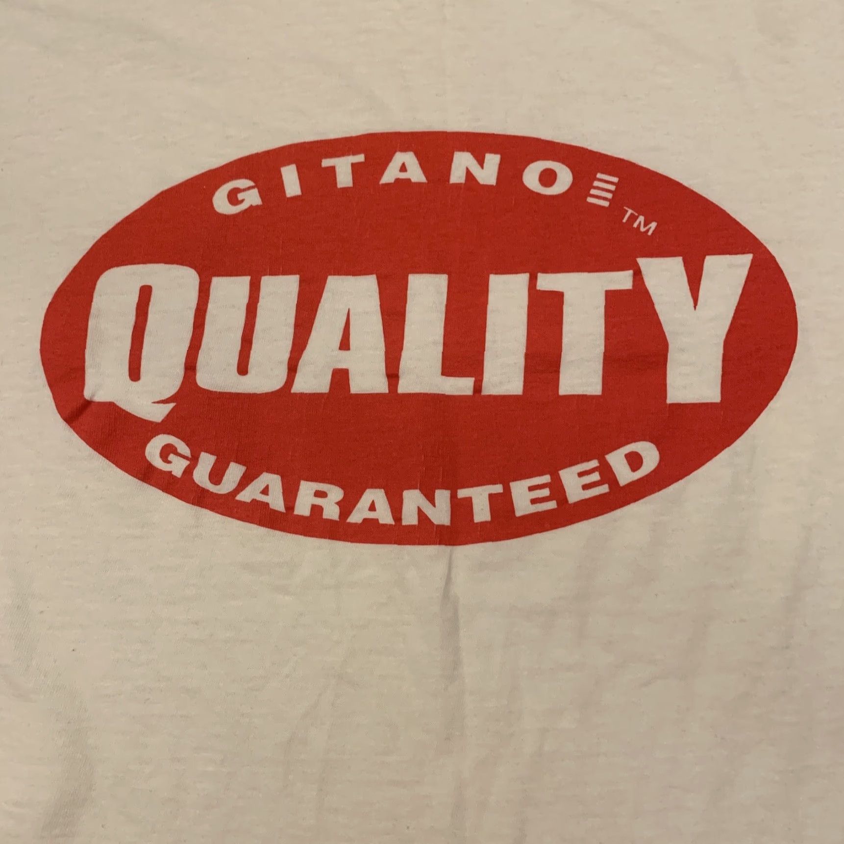 Vintage VINTAGE Gitano T-Shirt Shirt Men Sz L White 2 Sided Definition Stitch Mens Size US L / EU 52-54 / 3 - 2 Thumbnail