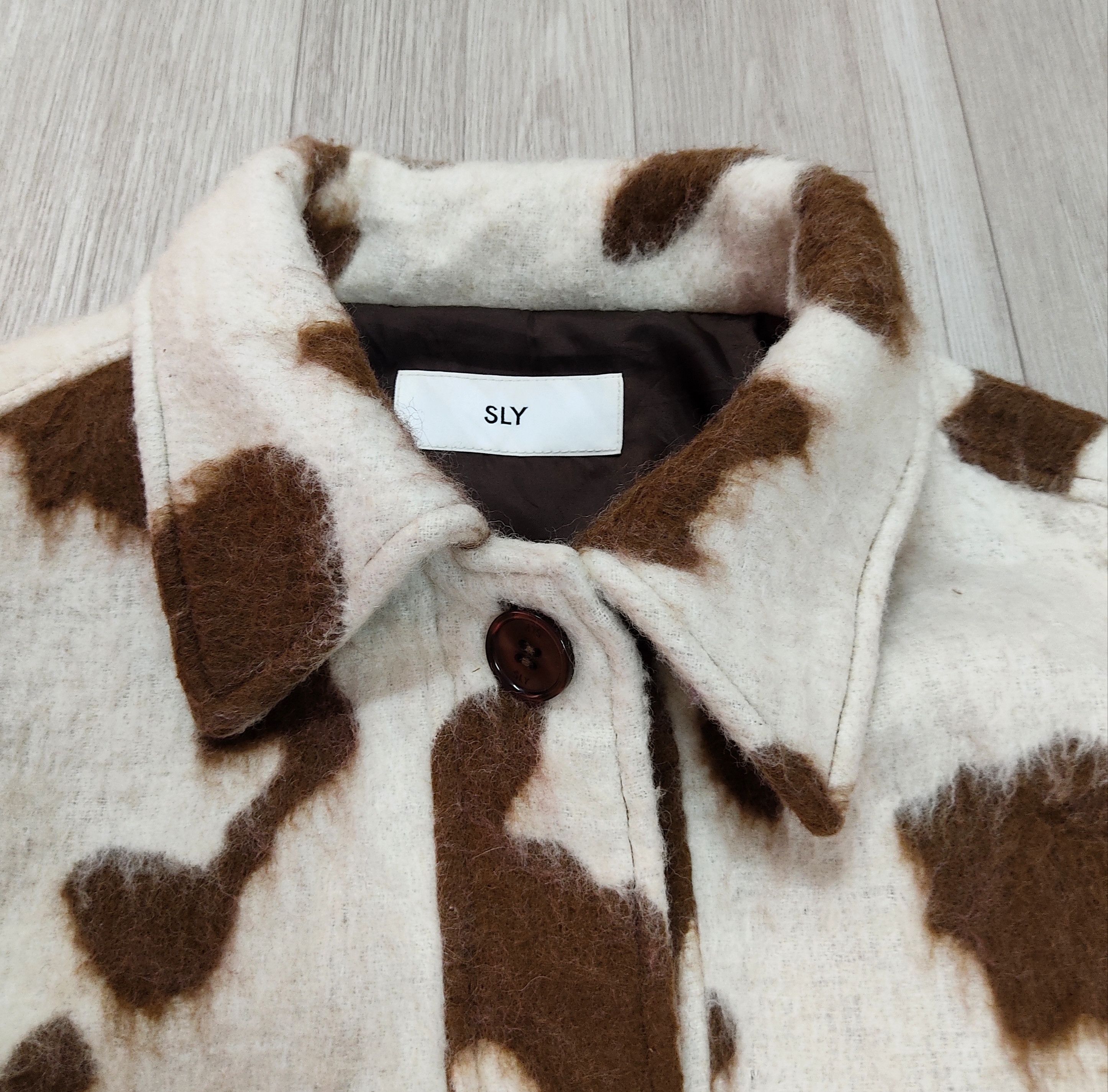 SLY SLY Cow Pony Shaggy Overshirt Wool Jacket Size US L / EU 52-54 / 3 - 6 Thumbnail