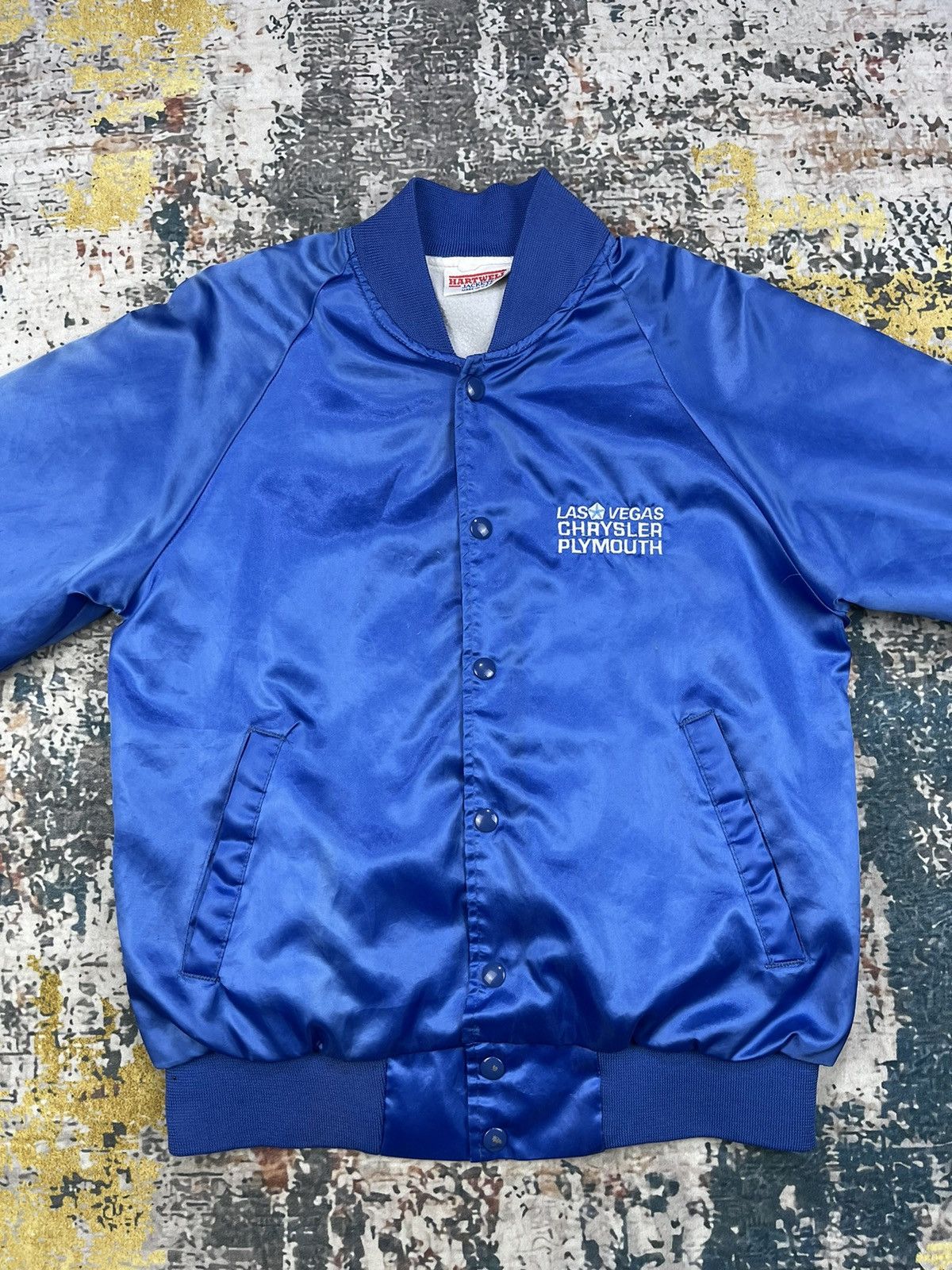 NASCAR Vintage Hartwell USA Chrysler Plymouth Bomber Jacket Size US S / EU 44-46 / 1 - 5 Thumbnail